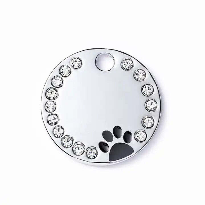 Personalized Dog/Cat Cute Paw Pet ID Tag with Unique Laser Engraving Name/Phone