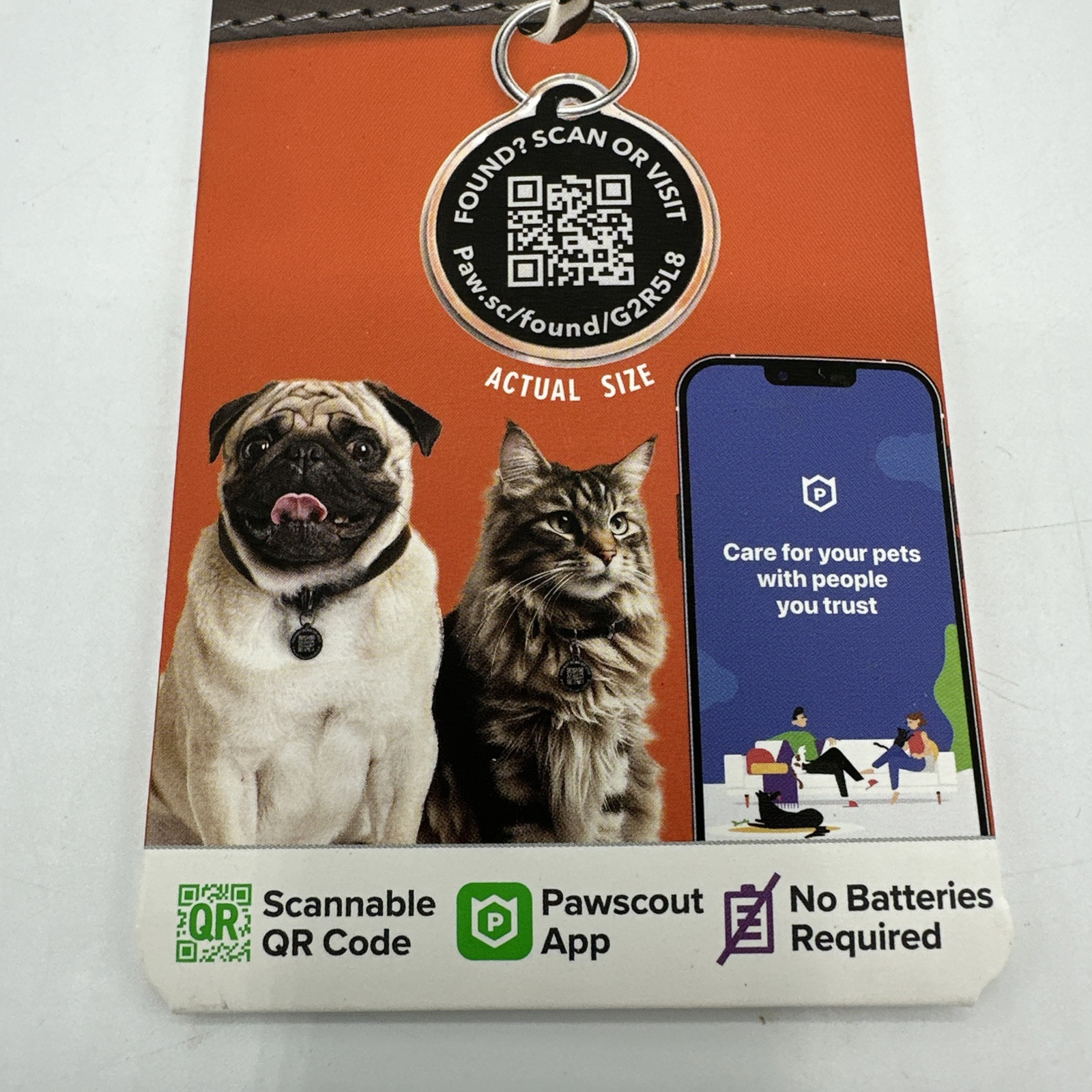 NEW Pawscout QR The Smart Pet Tag Finder for Dogs/Cats Connects To Your Phone