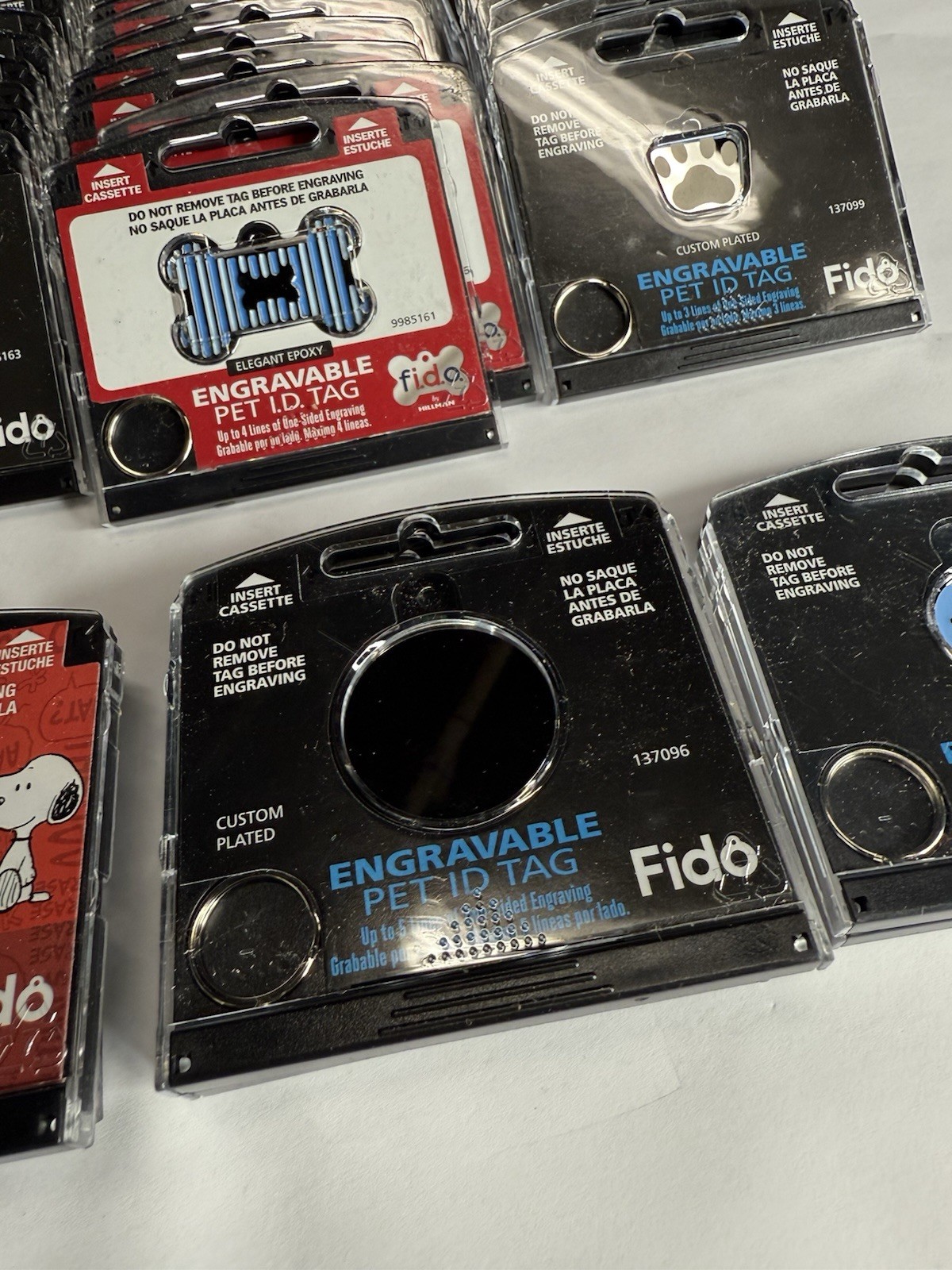 Lot Of 85 FIDO Engravable Pet ID Tags – Dog – Cat – Animal – Free Shipping!