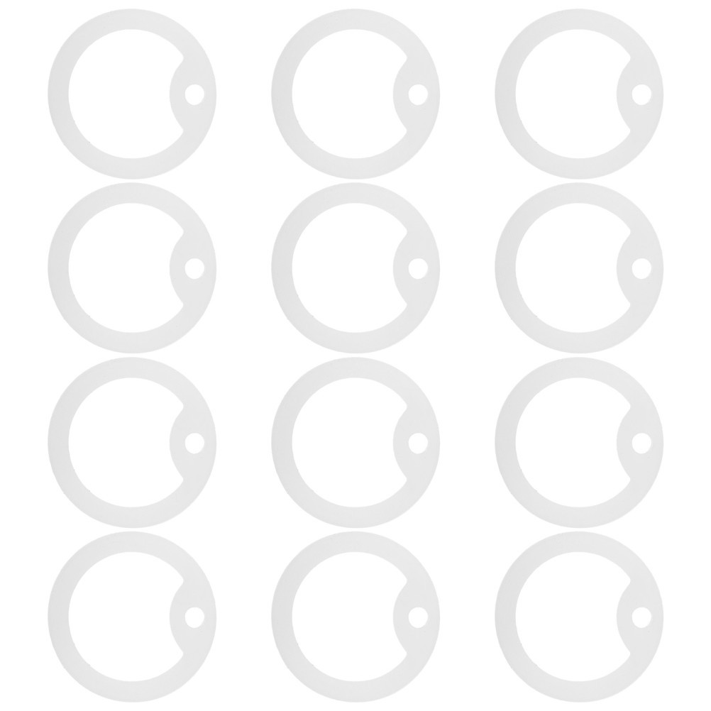 12Pcs Reusable Silicone Dog Tag Silencers Glow in Dark Pet Collar Noise Reducers
