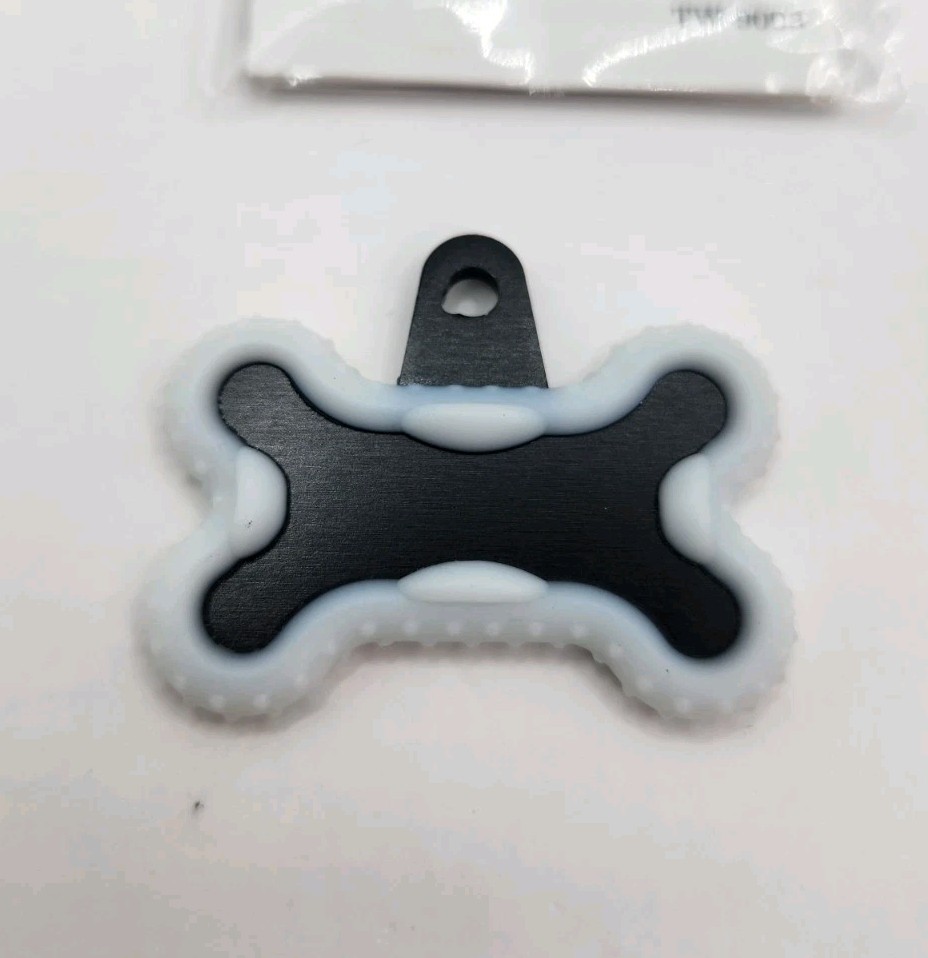 Dog Tag Works Custom Glow In The Dark Bone Engravable New Collar Charm Keychain