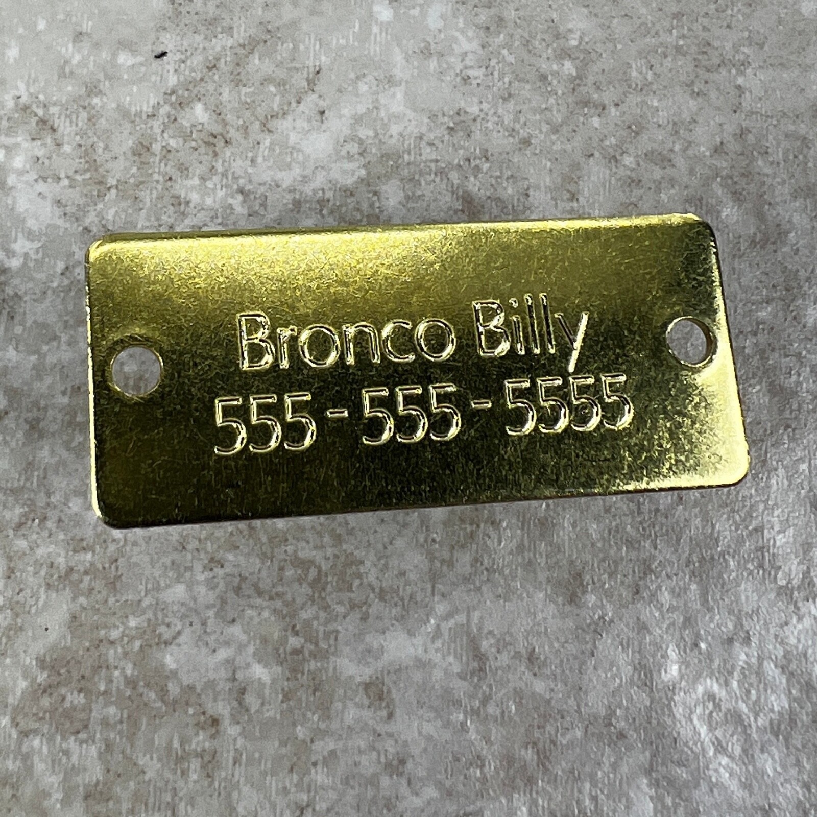 Custom Engraved Tags Personalized NAME PLATE Tags Name Plate RUSTIC BRASS SMALL