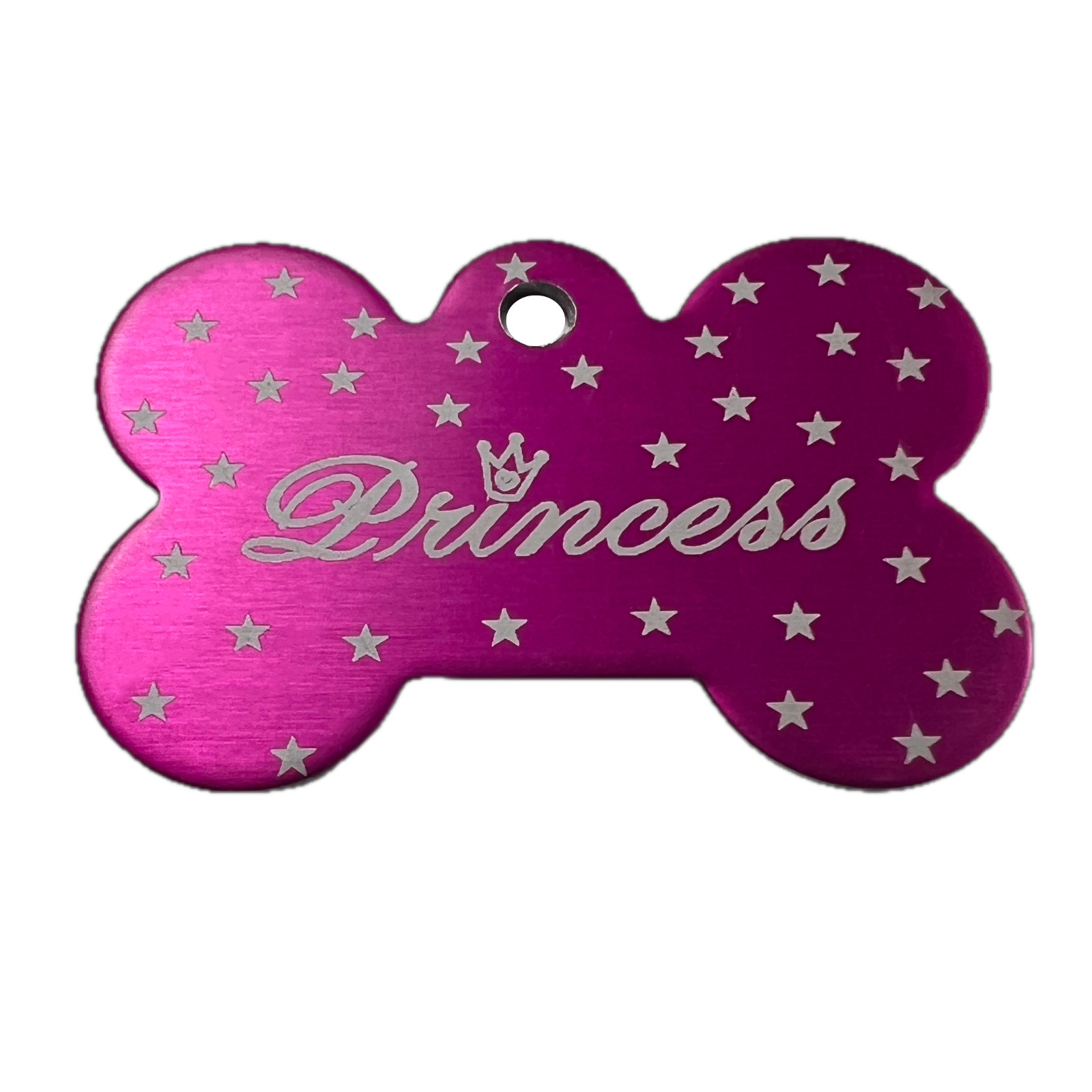 Custom Engraved Dog Tags Personalized Dog Collar Pet Tags Engraved PINK PRINCESS