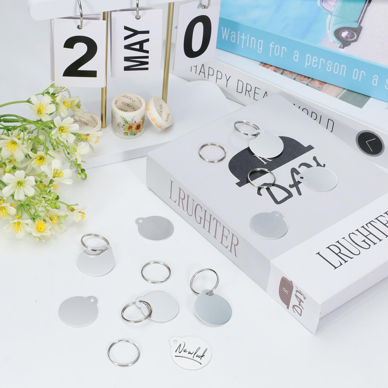 25 Blank Dog Tags for Engraving – Personalized Pet ID Tags