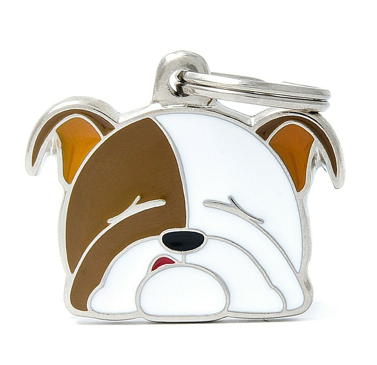 Bulldog – Dog ID Tag (32) – Engraved FREE – Personalised – Charm – Keyring