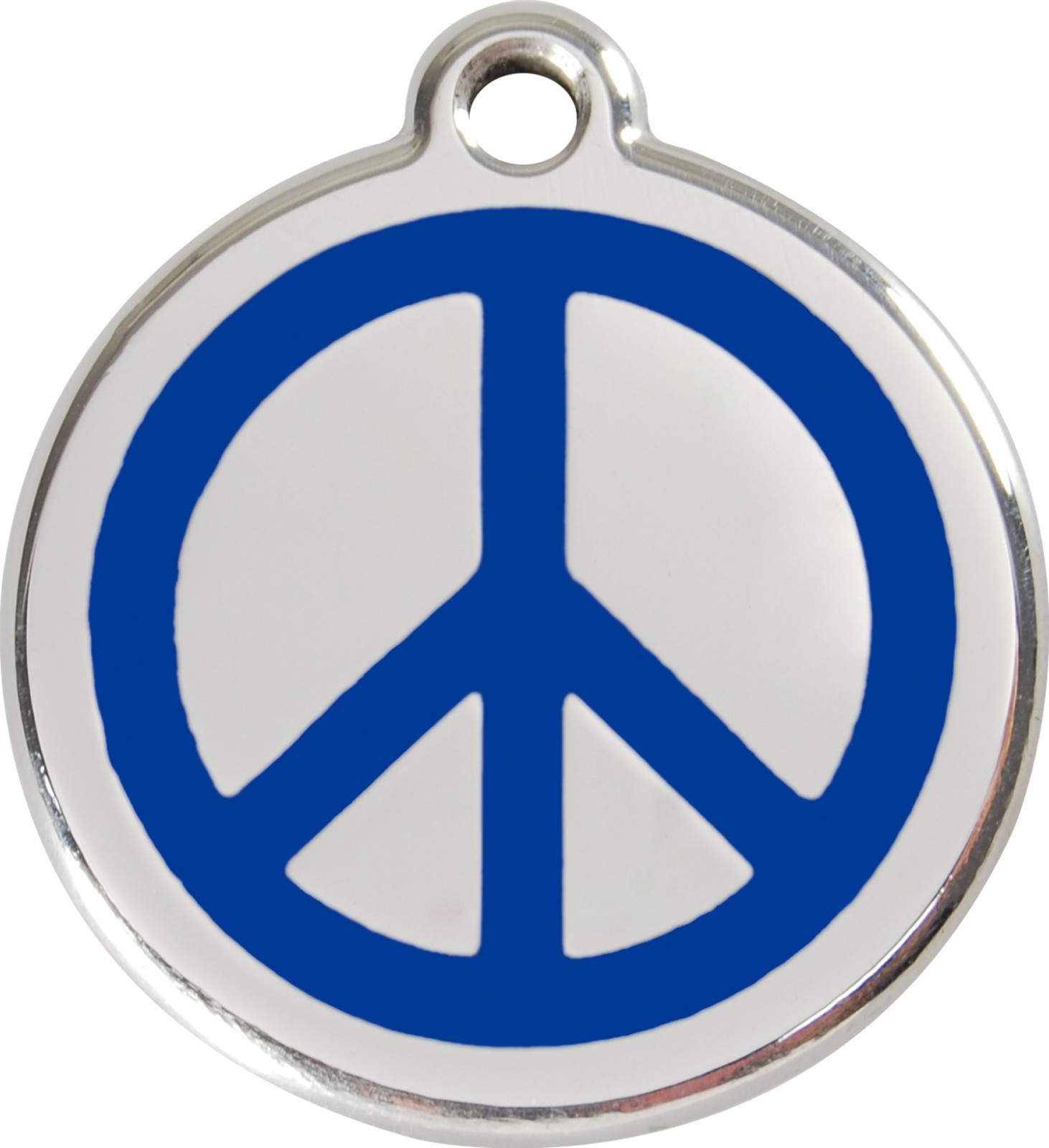 Steel Red Dingo Peace ID Dog Tag Black Purple Blue Green Yellow Orange Red Pink