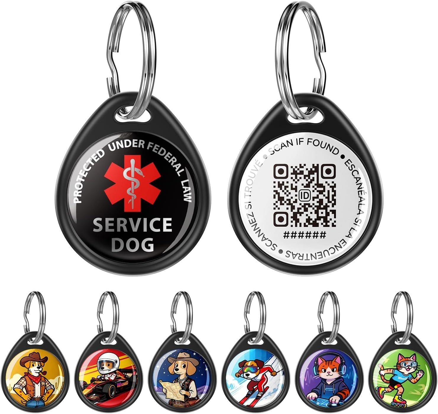 QR Code Dog Tag and Cat Tag, Scan to Reunite Faster, Waterproof and Durable, …