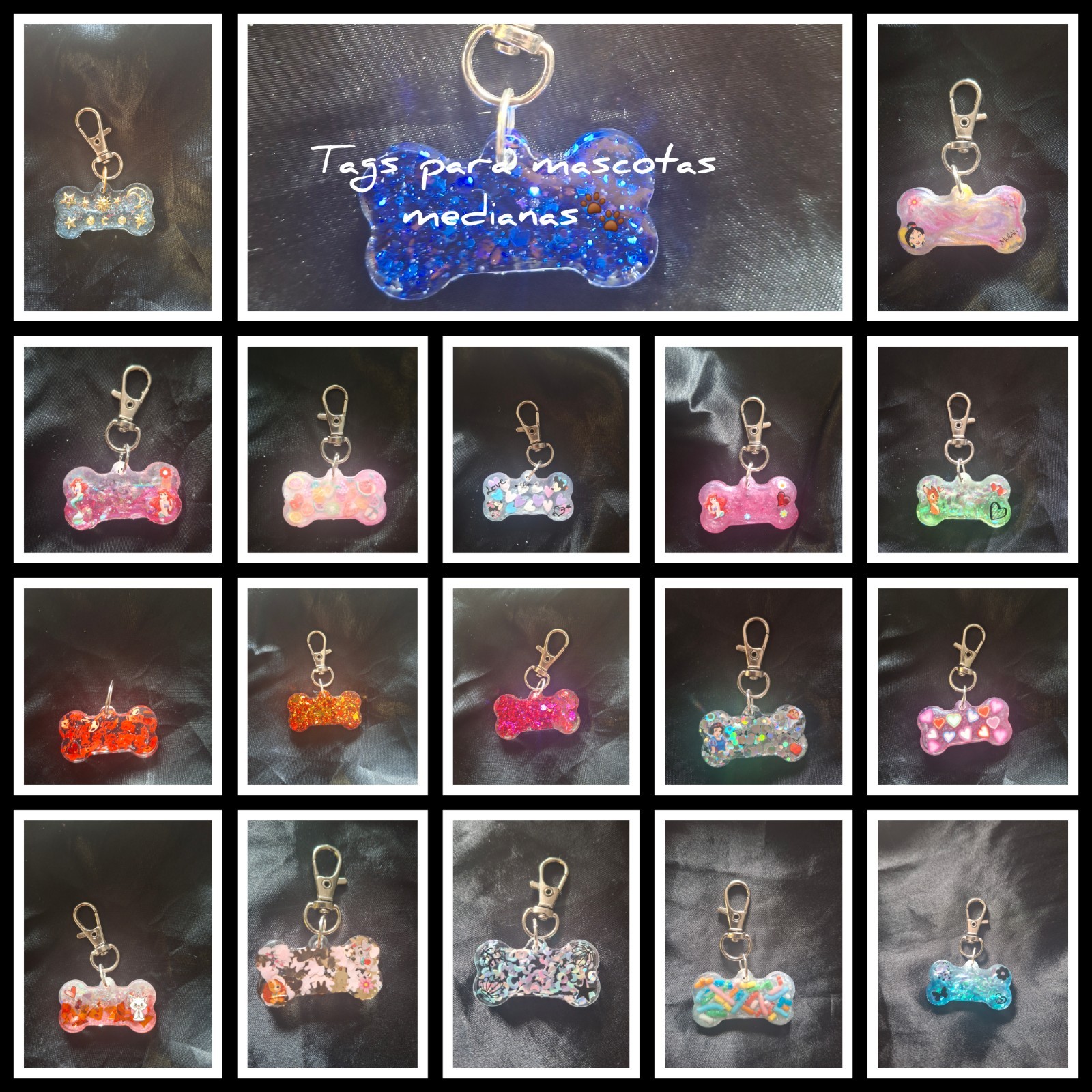 Resin Tag Dog Little Mermaid
