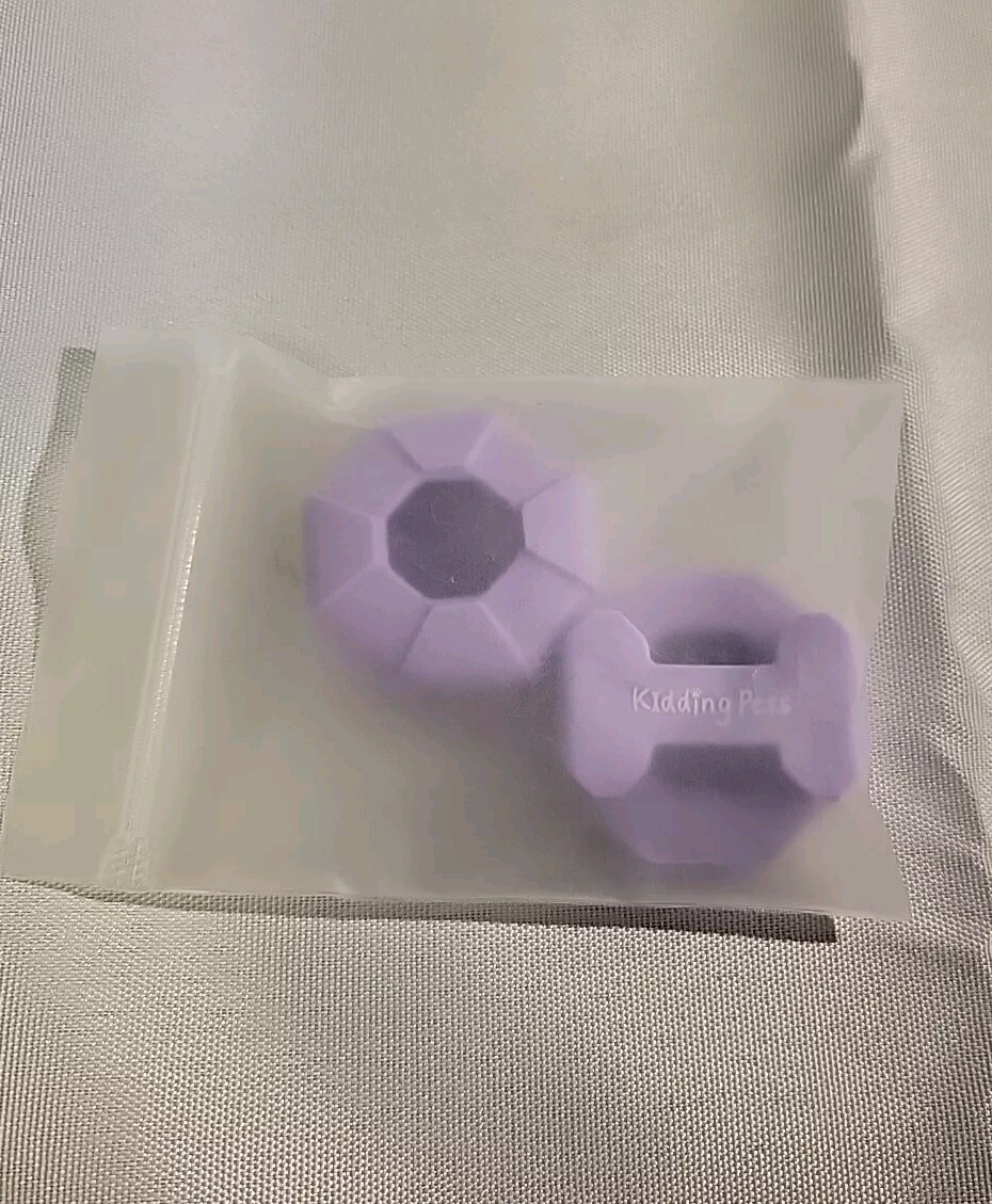 Kidding Pets Air Tag Holding Collar Mount Purple Set Of 2 Silcone