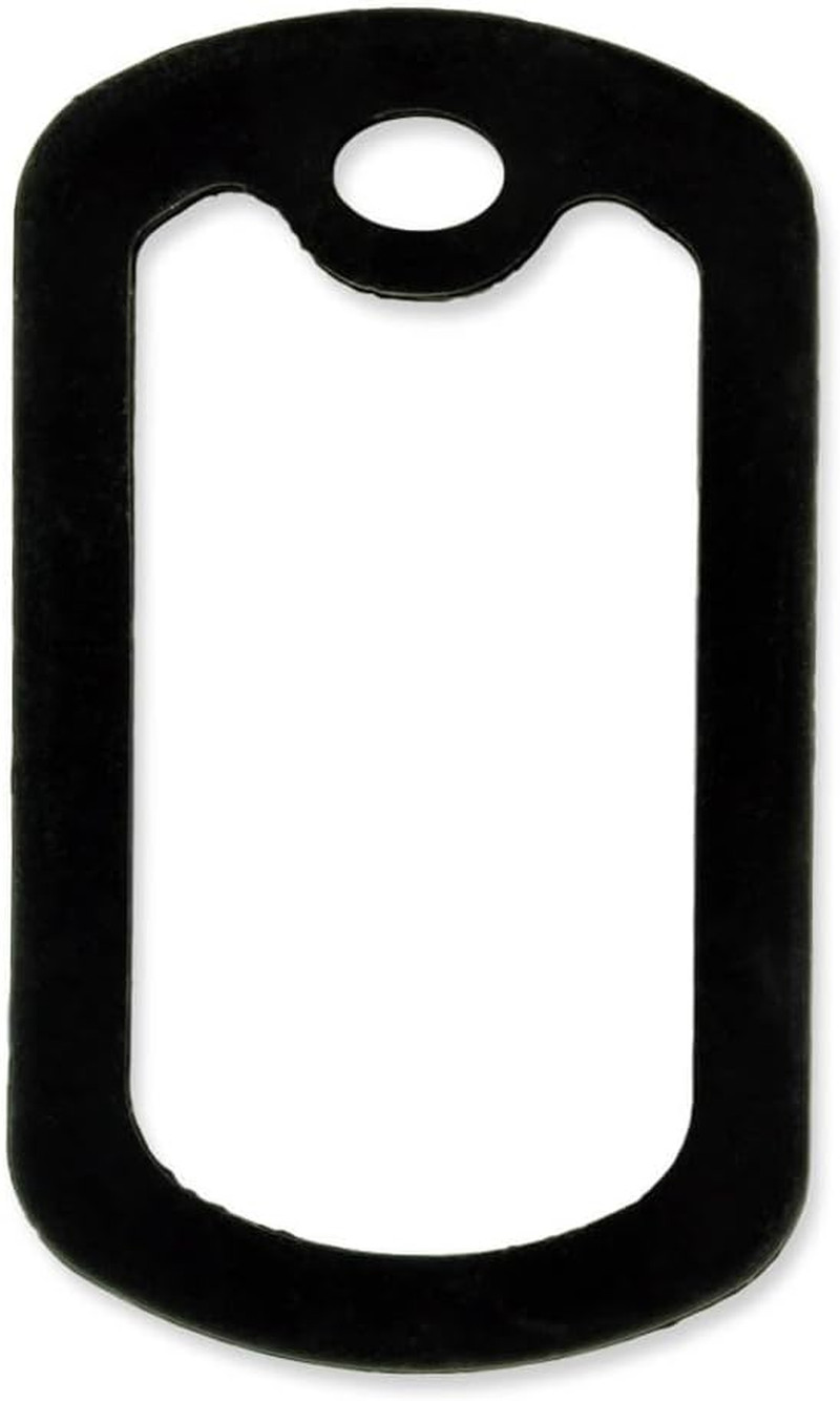 Black Military Dog Tags Silencers – Engraved Dog Tag Holder – Silicone Case to R