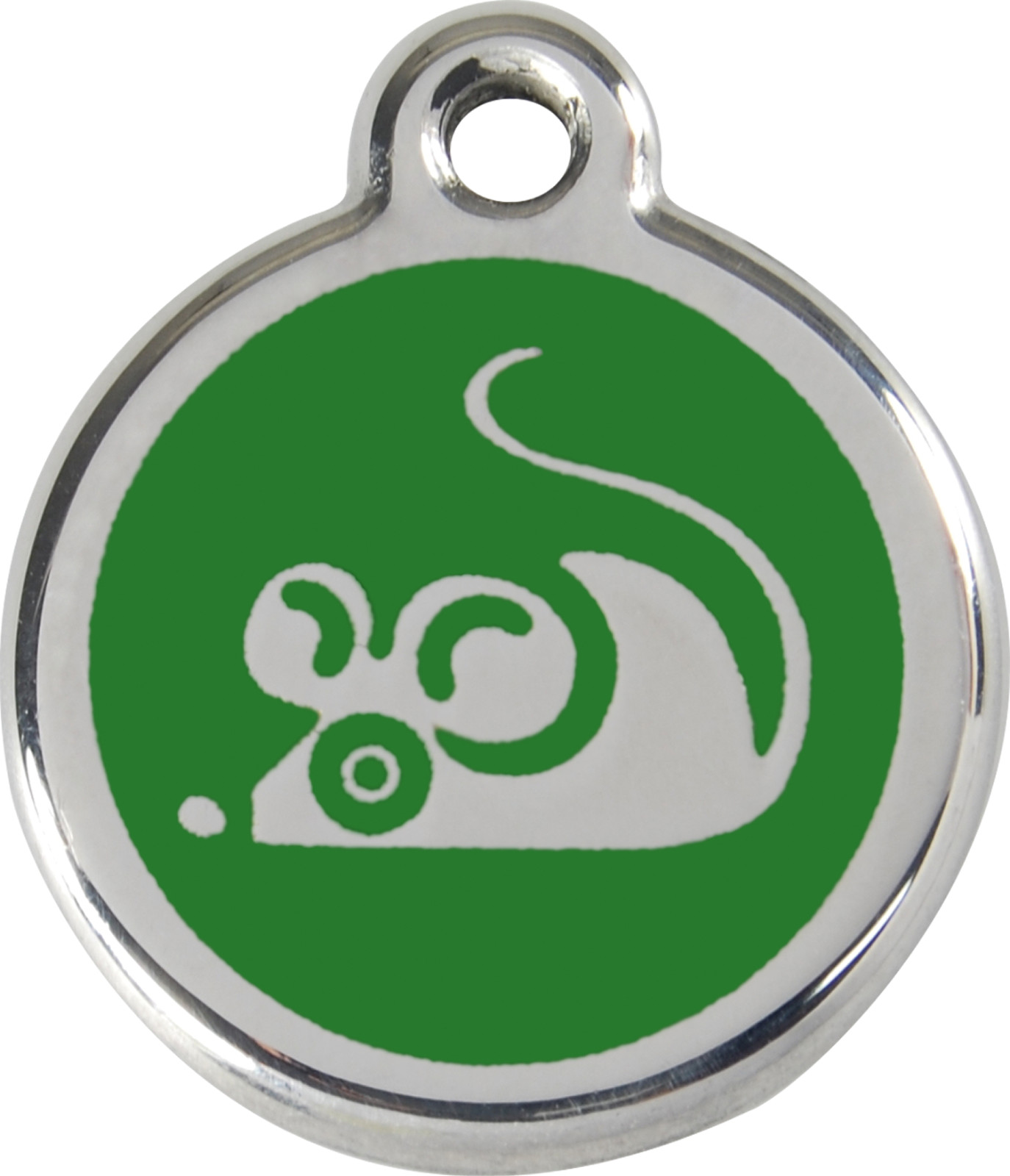 Stainless Steel Red Dingo Mouse Cat ID Tag Red Purple Blue Green Pink Yellow
