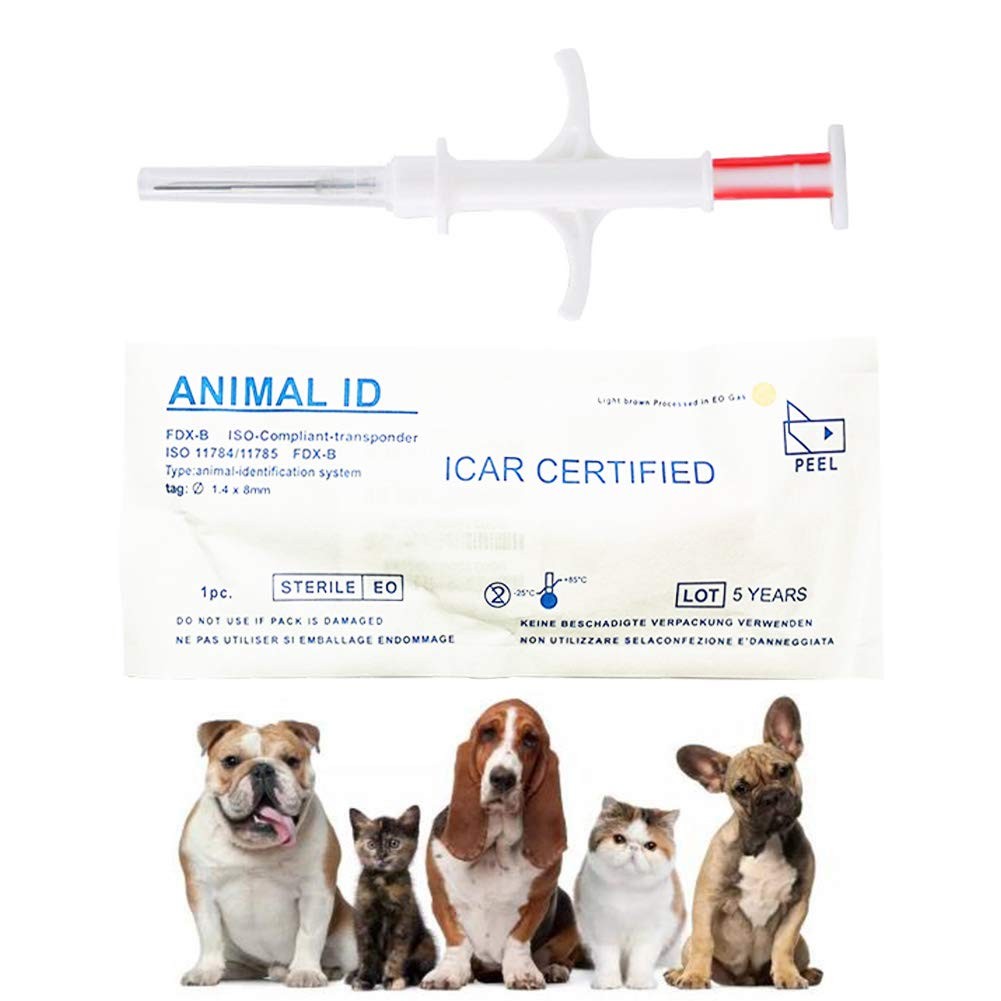 20 Pack Universal Standard Pet Microchip, ISO11784/ISO11784/FDXB Pet ID Tags,…