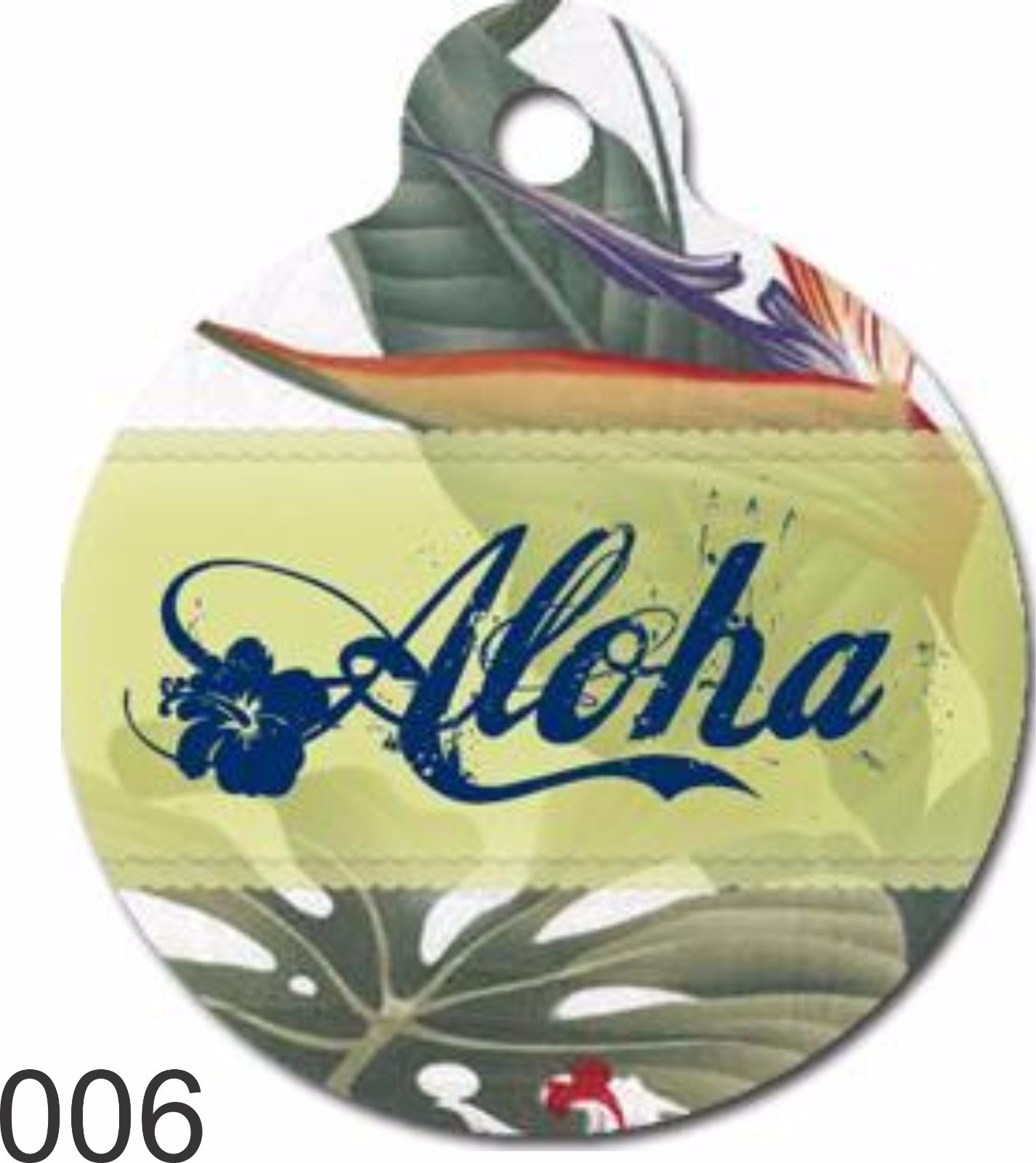Made In USA Round Pet Tags Custom Engraved ID Tags Dog Tag Cat Cute Aloha Charms