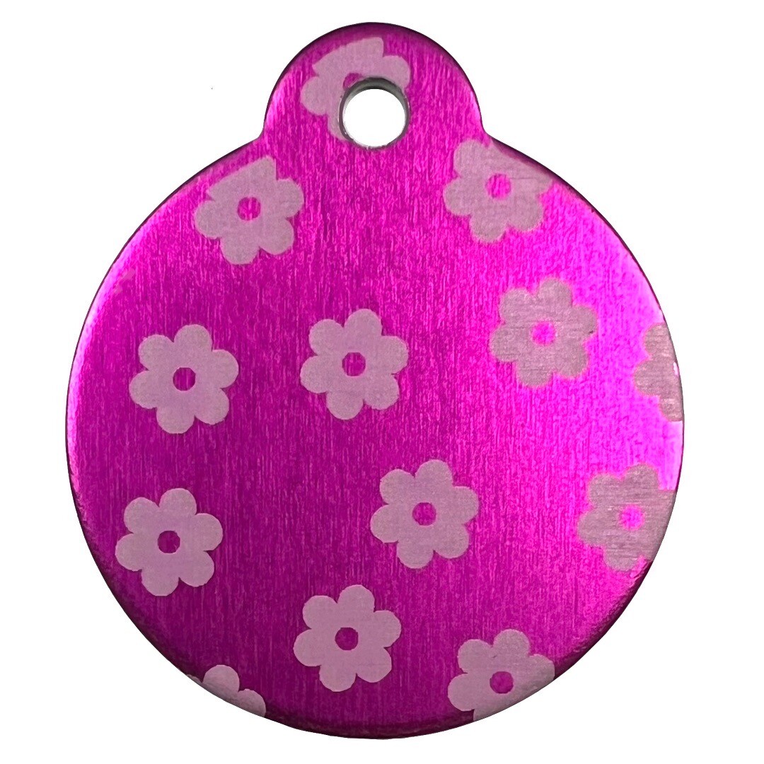 Custom Engraved Dog Tags Personalized Dog Collar Pet Tags Engraved Pet ID FLOWER
