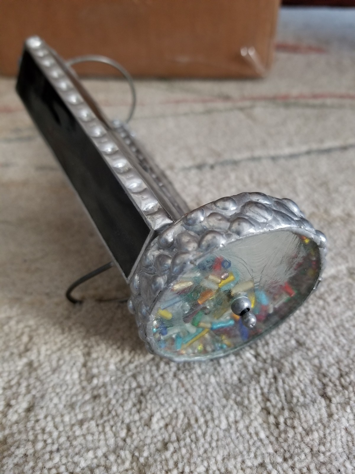 pewter and glass kaleidoscope with dual viewer and nosepiece