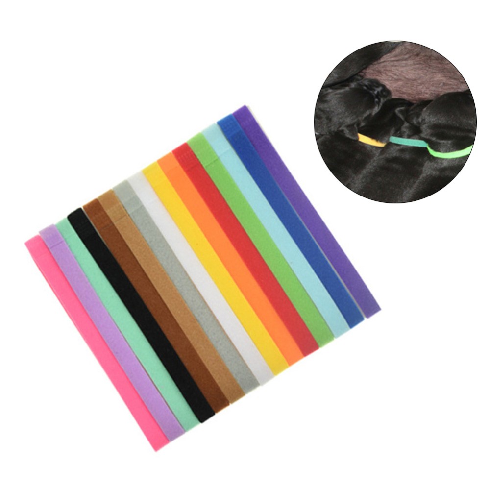 15Pcs Double-Sided Adjustable Pet Collars with Id Bands Assorted Colors