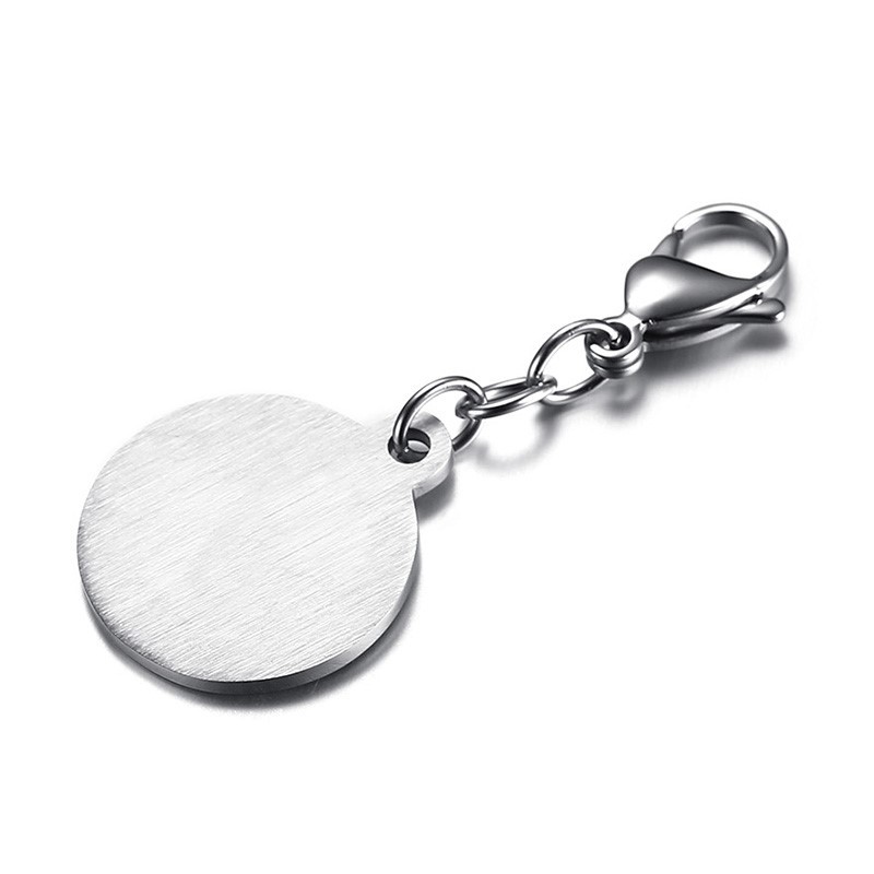 Stainless Steel Emotional Support Animal Dog Medical Pet Round Pendant