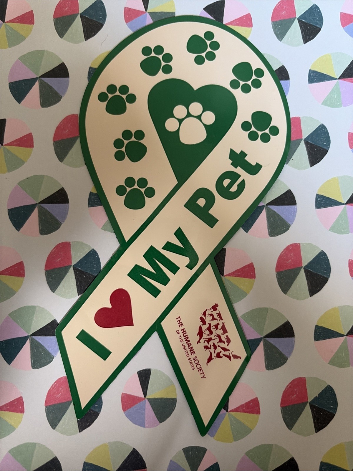 7″ Long MAGNET “I (HEART) LOVE MY PET” DOG Fridge car cabinet Magnet USA!