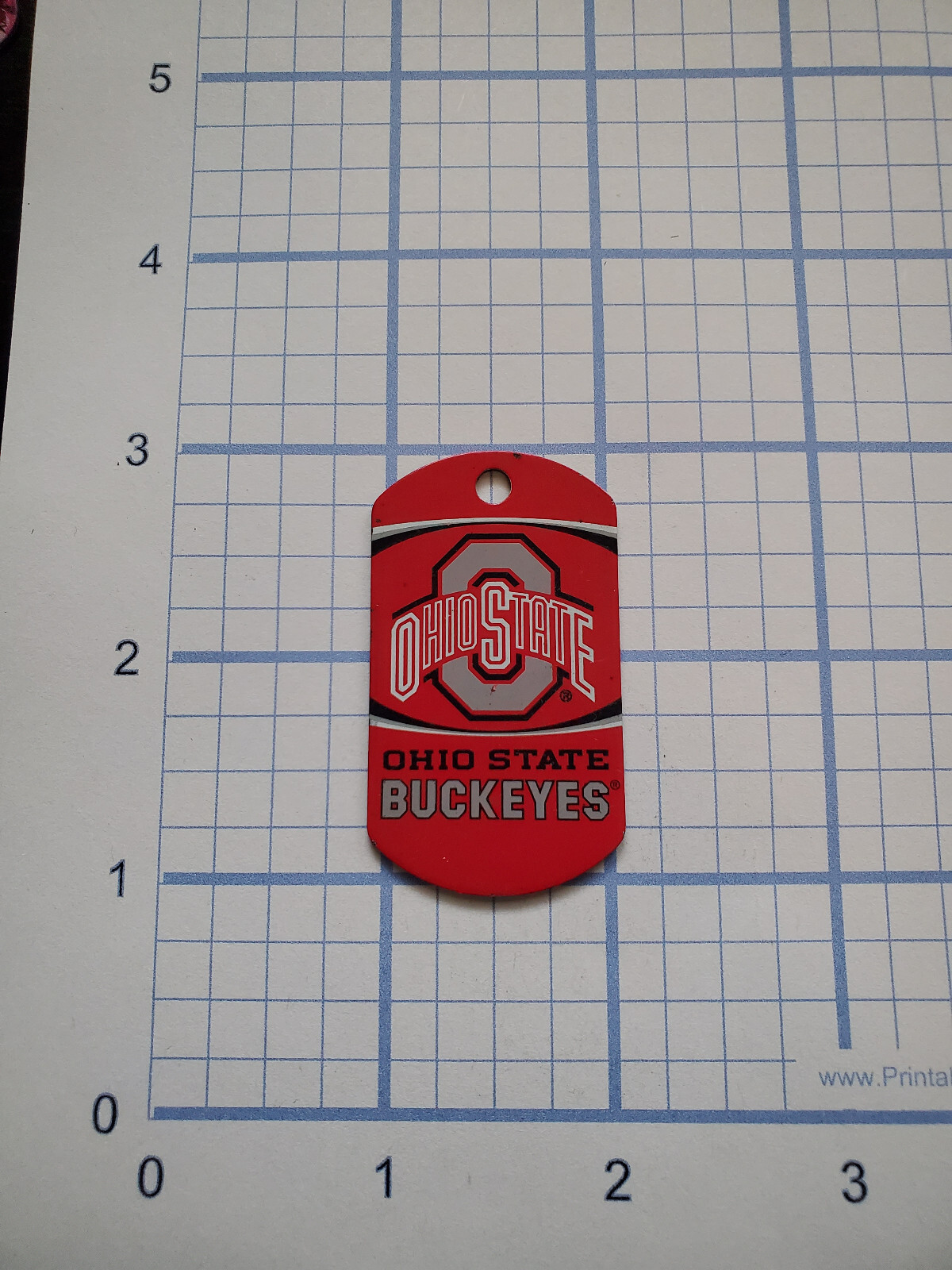Custom Engraved NCAA College Dog Tag – Necklace – Keychain – Luggage – Pet Tag