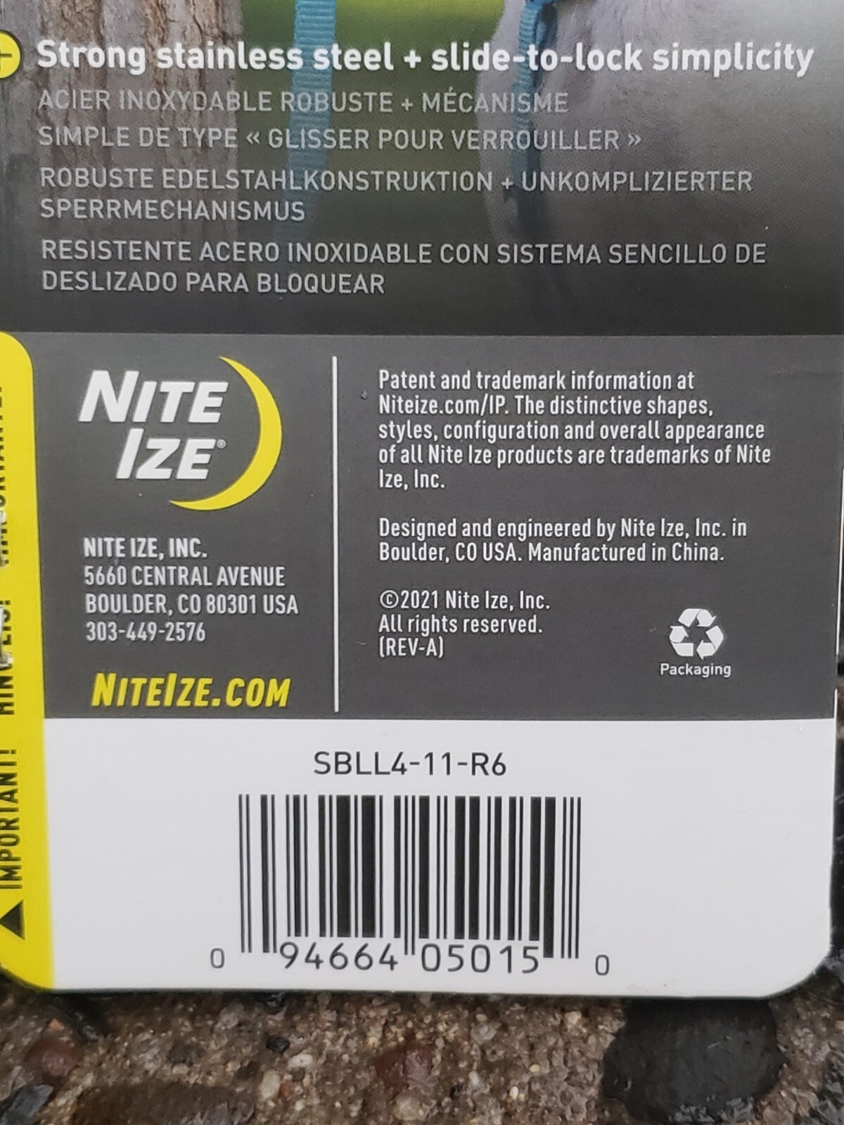 NEW Nite Ize SlideLock Pet S-Biner Animal Dog Strong 3.5″ Secure Your Pet
