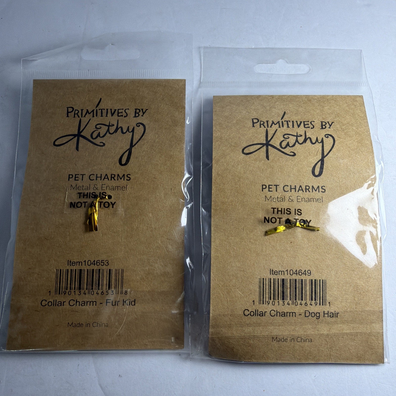 Primitives By Kathy Pet Charms Fur Kid & Dog Hair Don’t Care Set