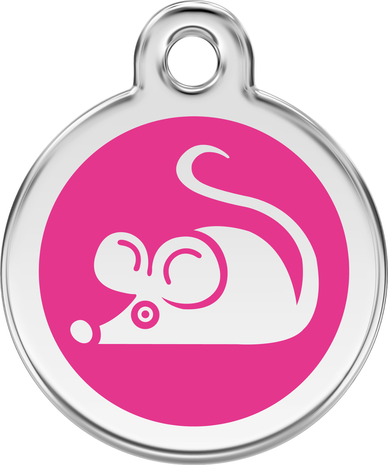 Stainless Steel Red Dingo Mouse Cat ID Tag Red Purple Blue Green Pink Yellow