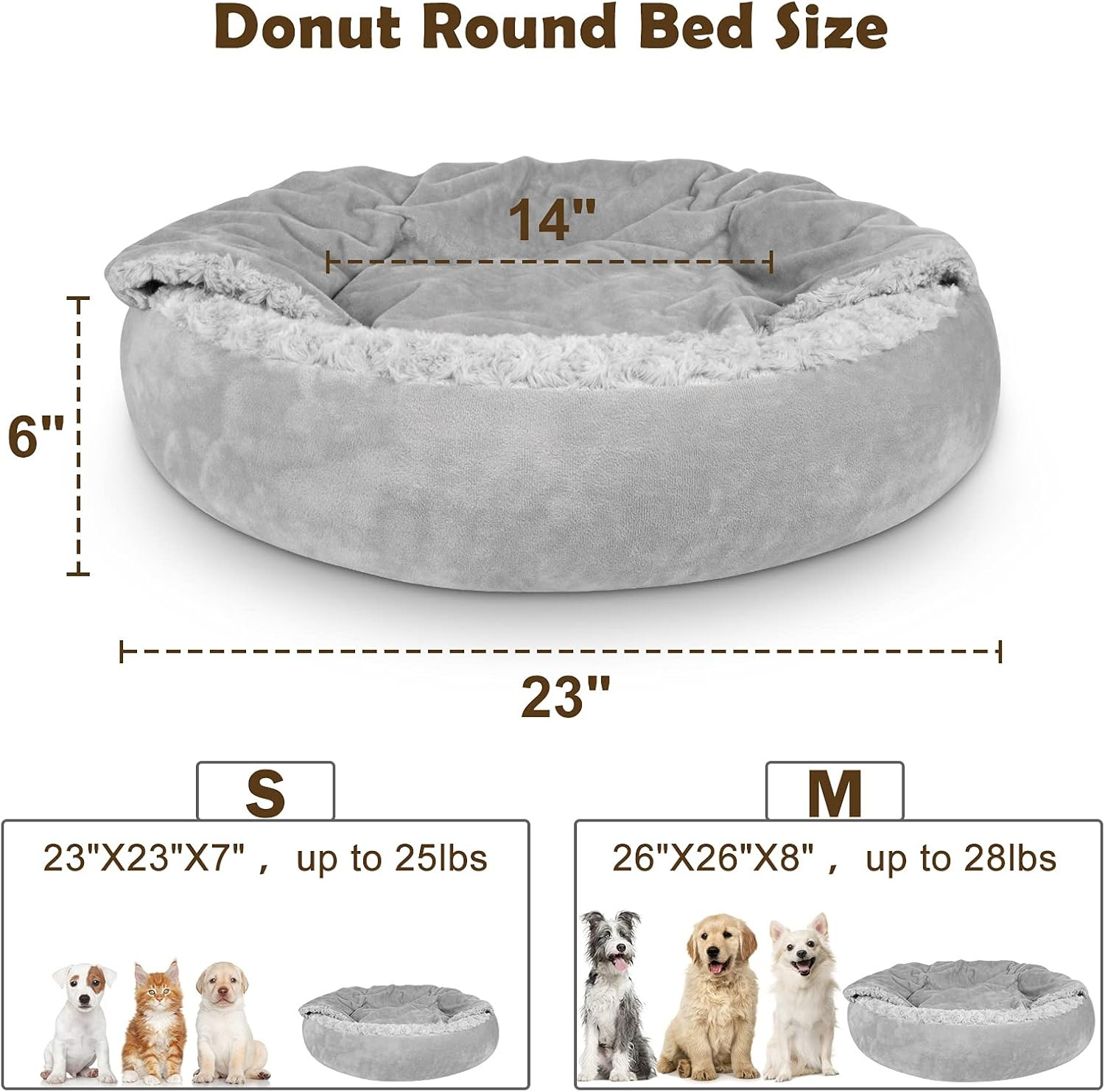 Cama the Cuddle Collab Pet Moderna Estrutura De Madeira Enchimento De Espuma P/