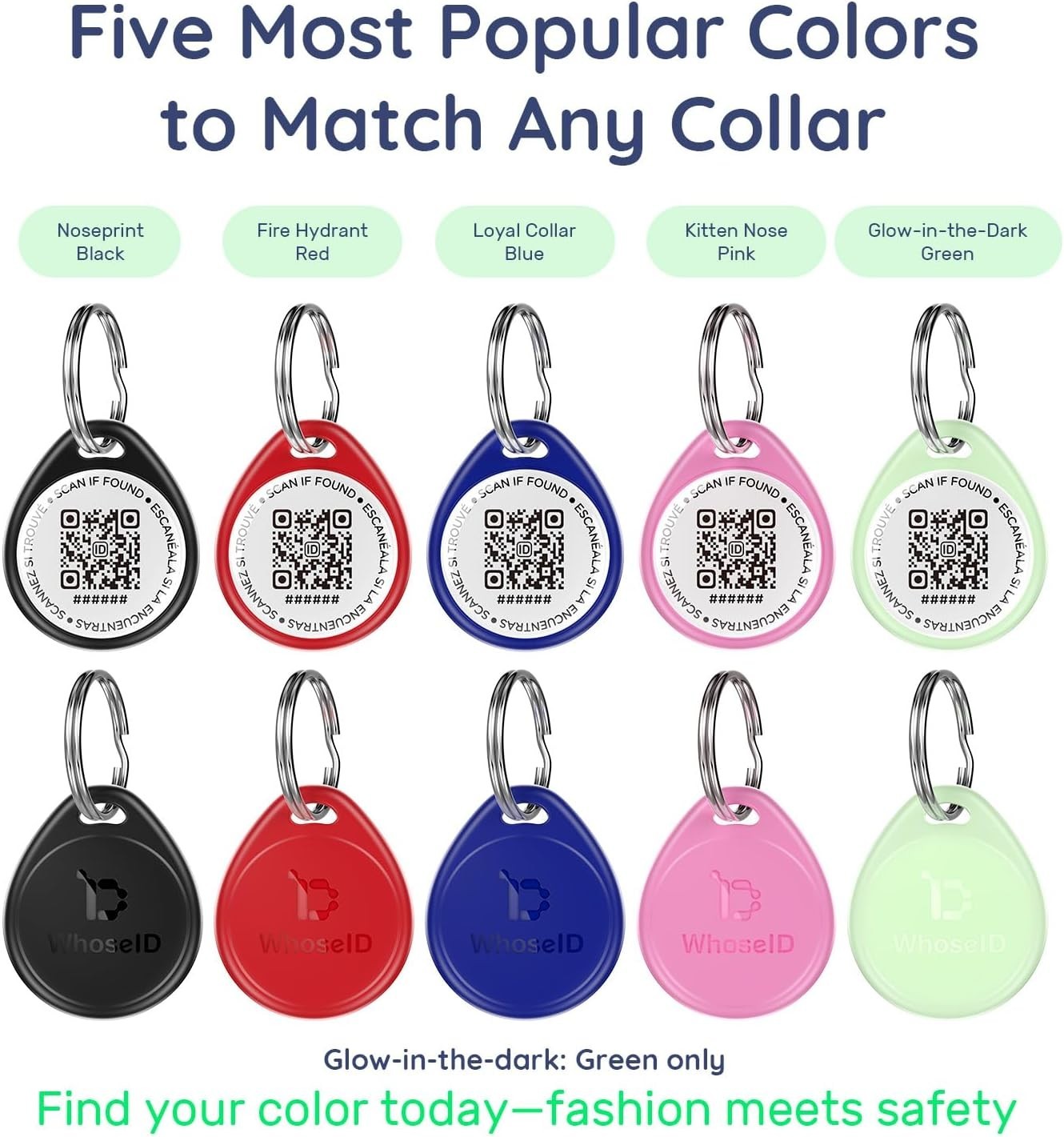 QR Code Pet Tags, Reunite Faster, 4-Pack