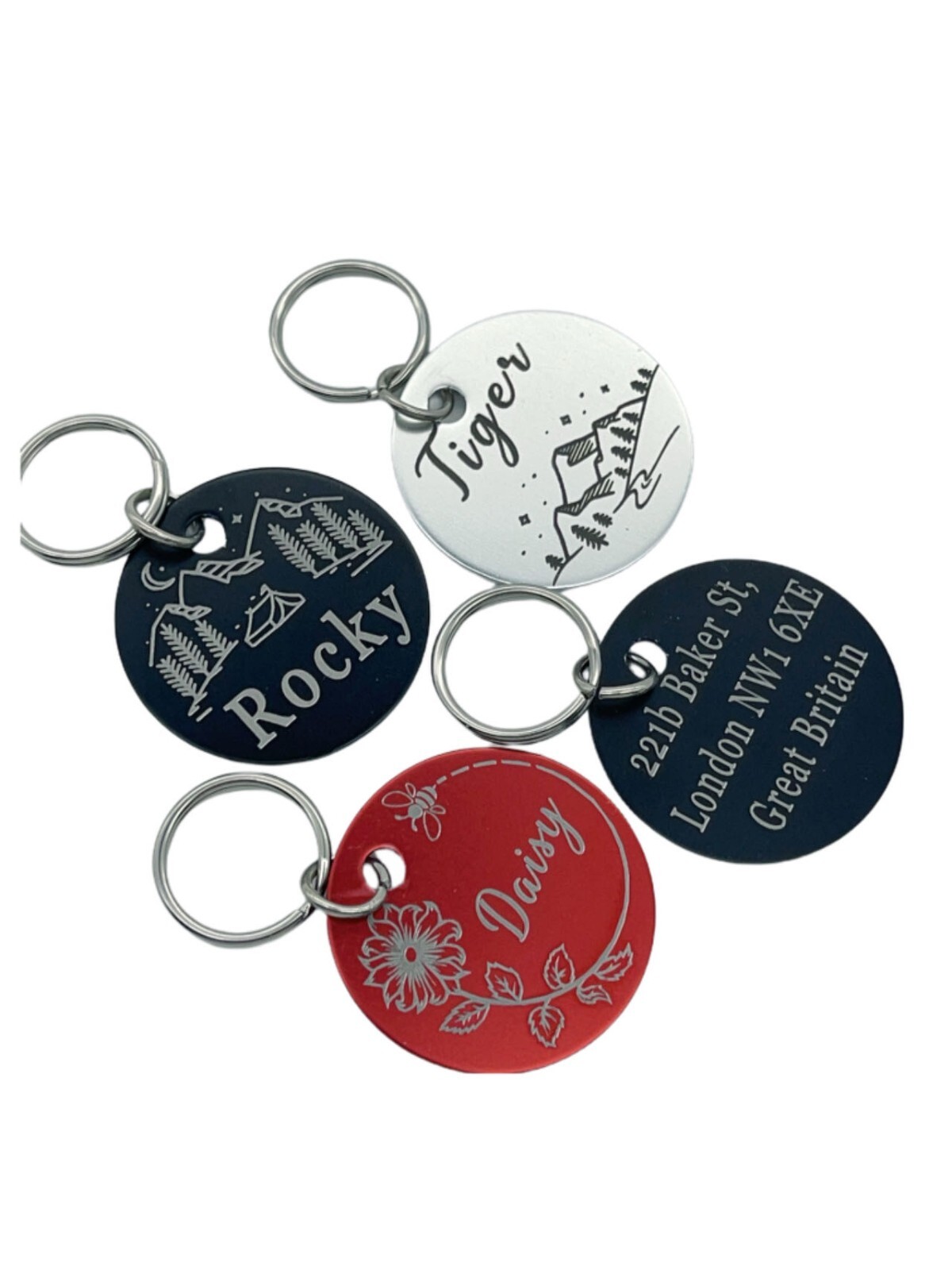 PAWPAW TAGS Dogs Cats ID Tags Personalized Pet ID Tags Customize Pet Tags