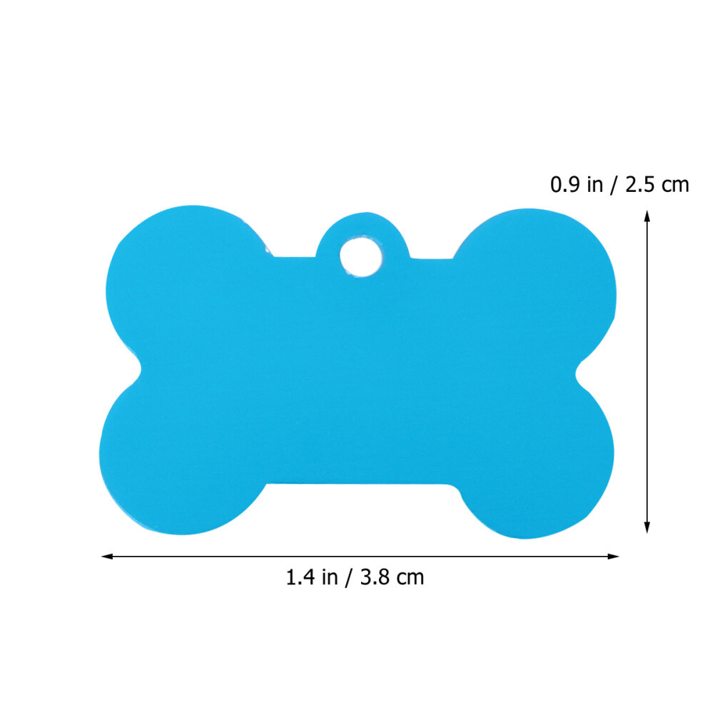 10pcs Colorful Dog Cat Pet Name ID Tag Dog Cat Identification Collar Name Tag