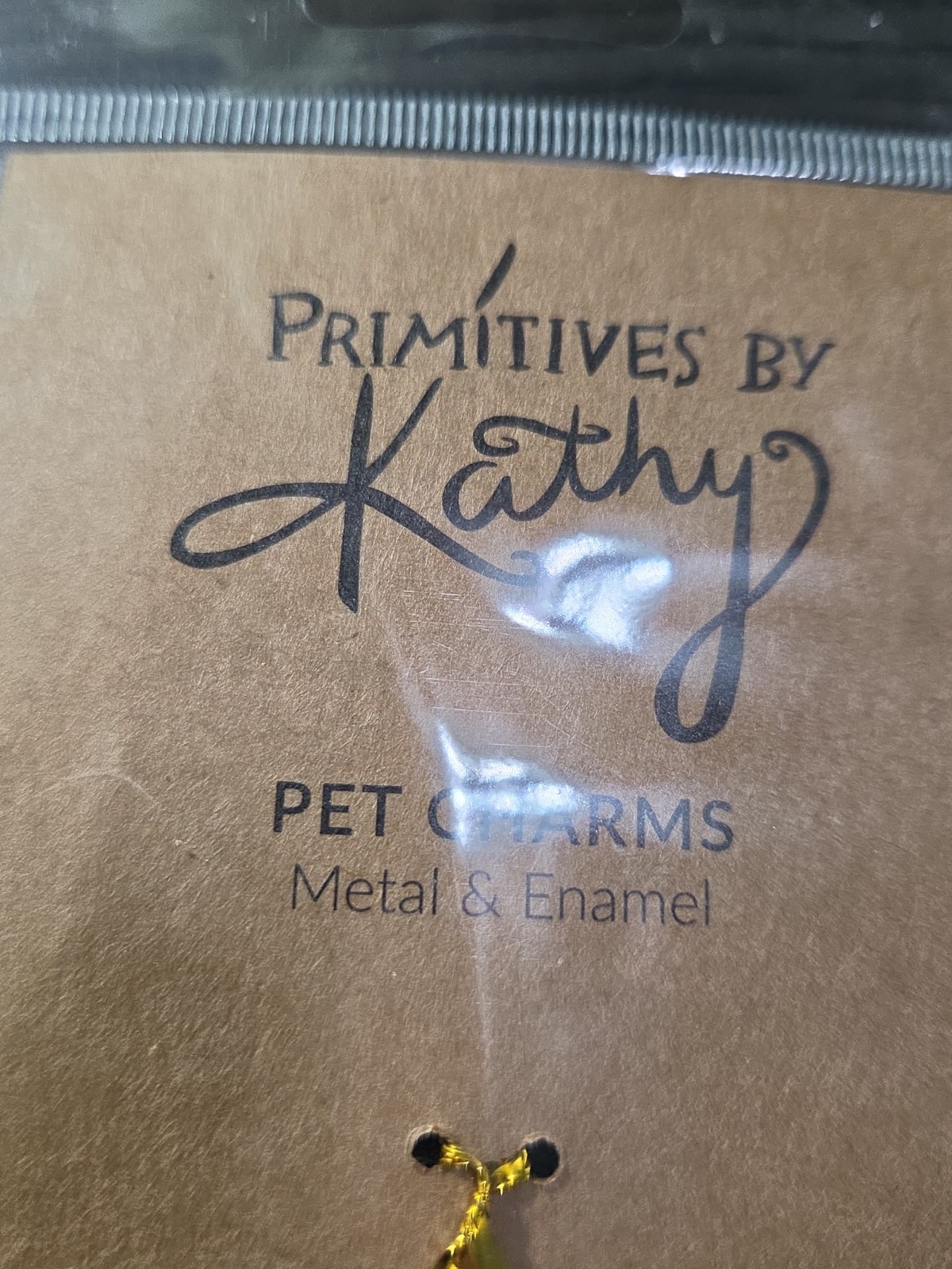 “Dish Washer” Enamel Pet Collar Charm by Primitives by Kathy