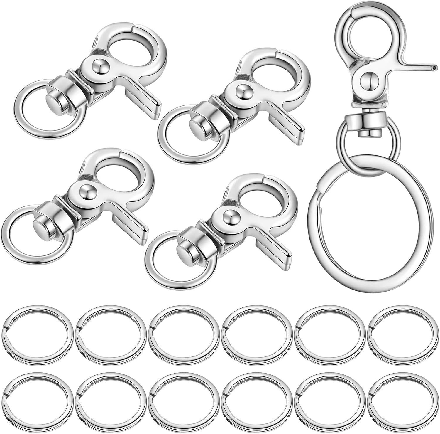 Dog Tag Clip, 17PCS Heavy Duty Quick Clips Cats & Dogs Collar Clip for ID Tag…