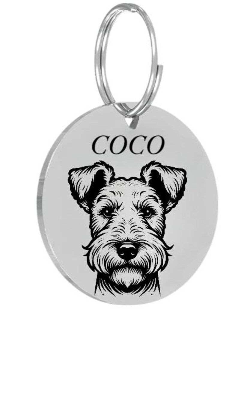 SCOTTISH TERRIER Pet ID Tags Dog Tags Personalized Front and Back Engraving…