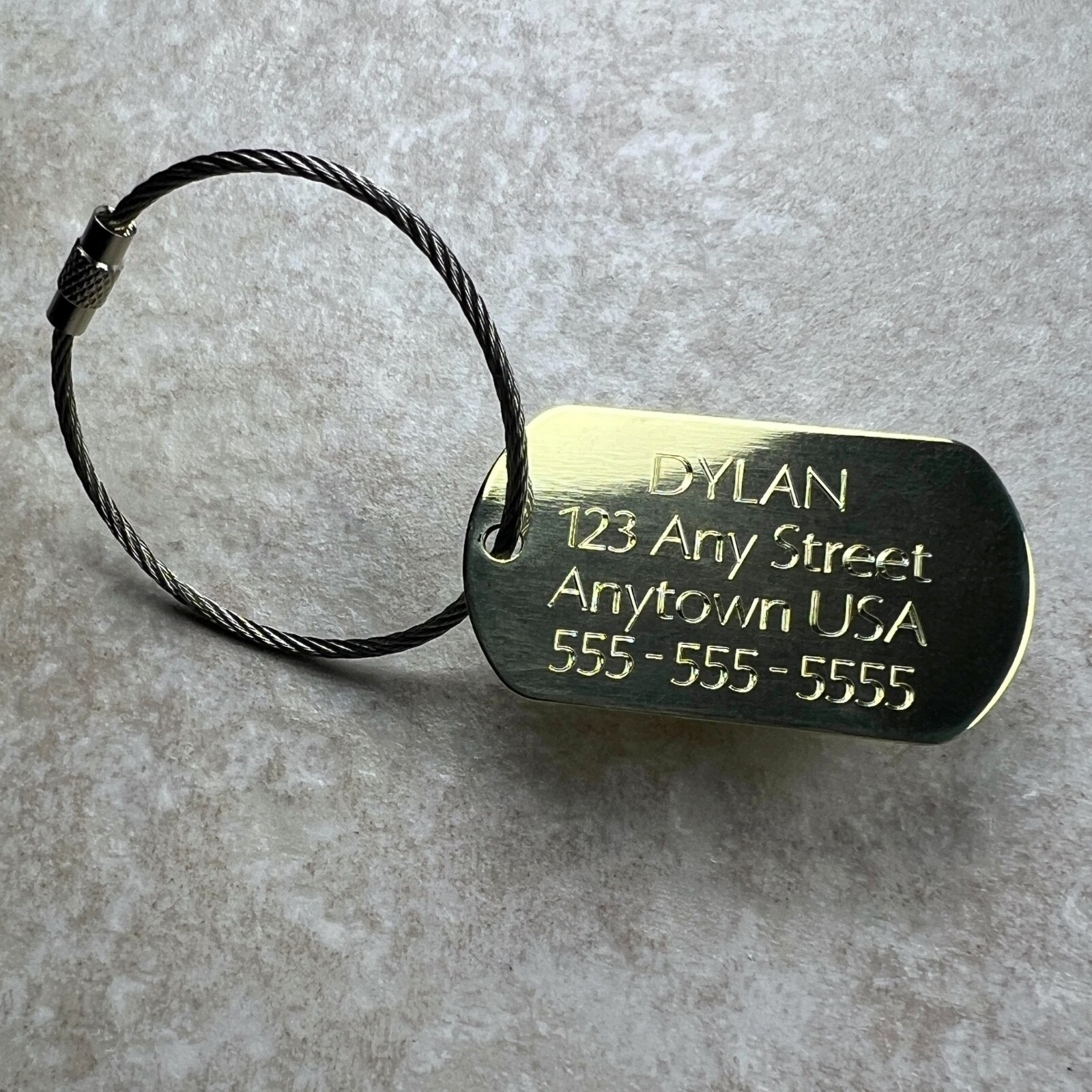 Custom Luggage Tags Baggage Tag Carry On Bag Travel ENGRAVED LUGGAGE TAG BRASS