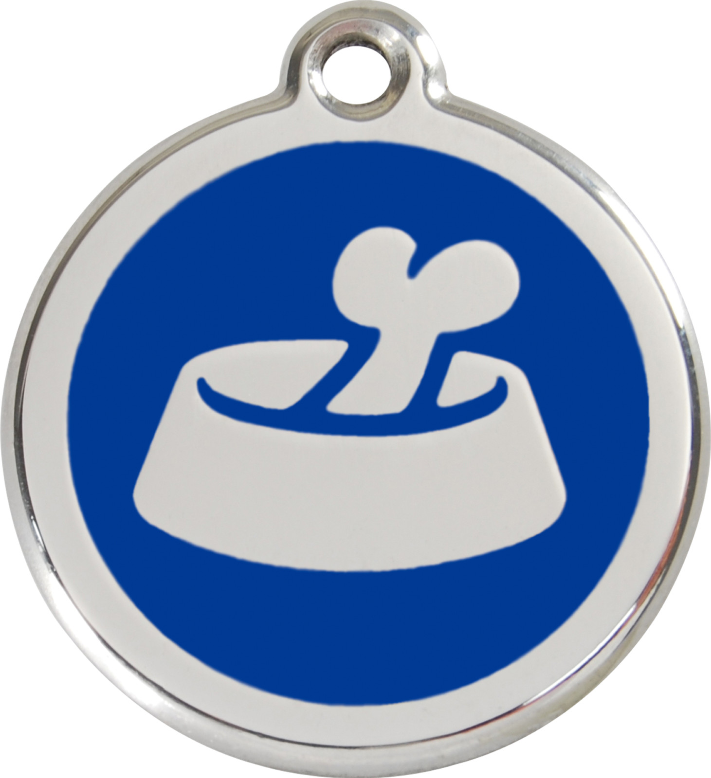 Steel Red Dingo Bowl Bone ID Dog Tag Black Purple Blue Green Yellow Red Pink
