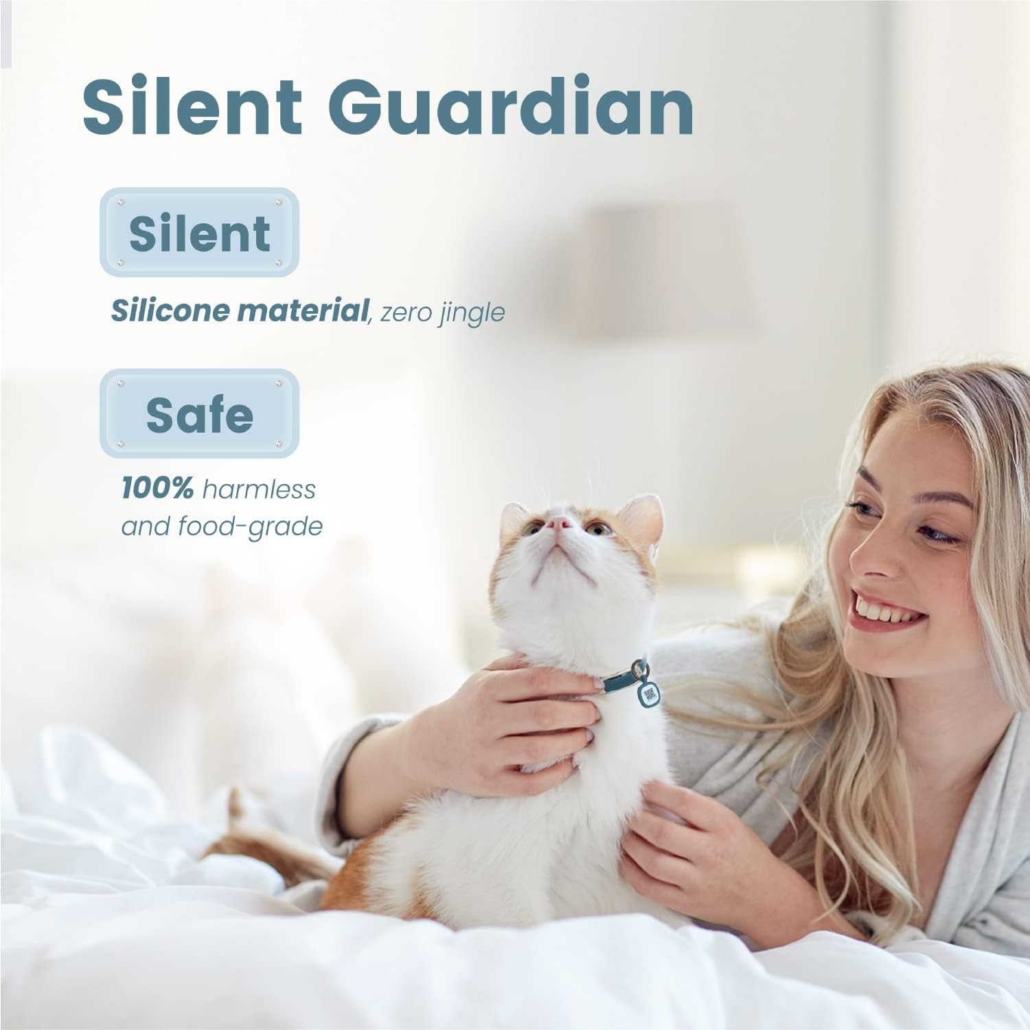 Customizable Silicone Dog and Cat ID Tag with Emergency Location Alert QR Code