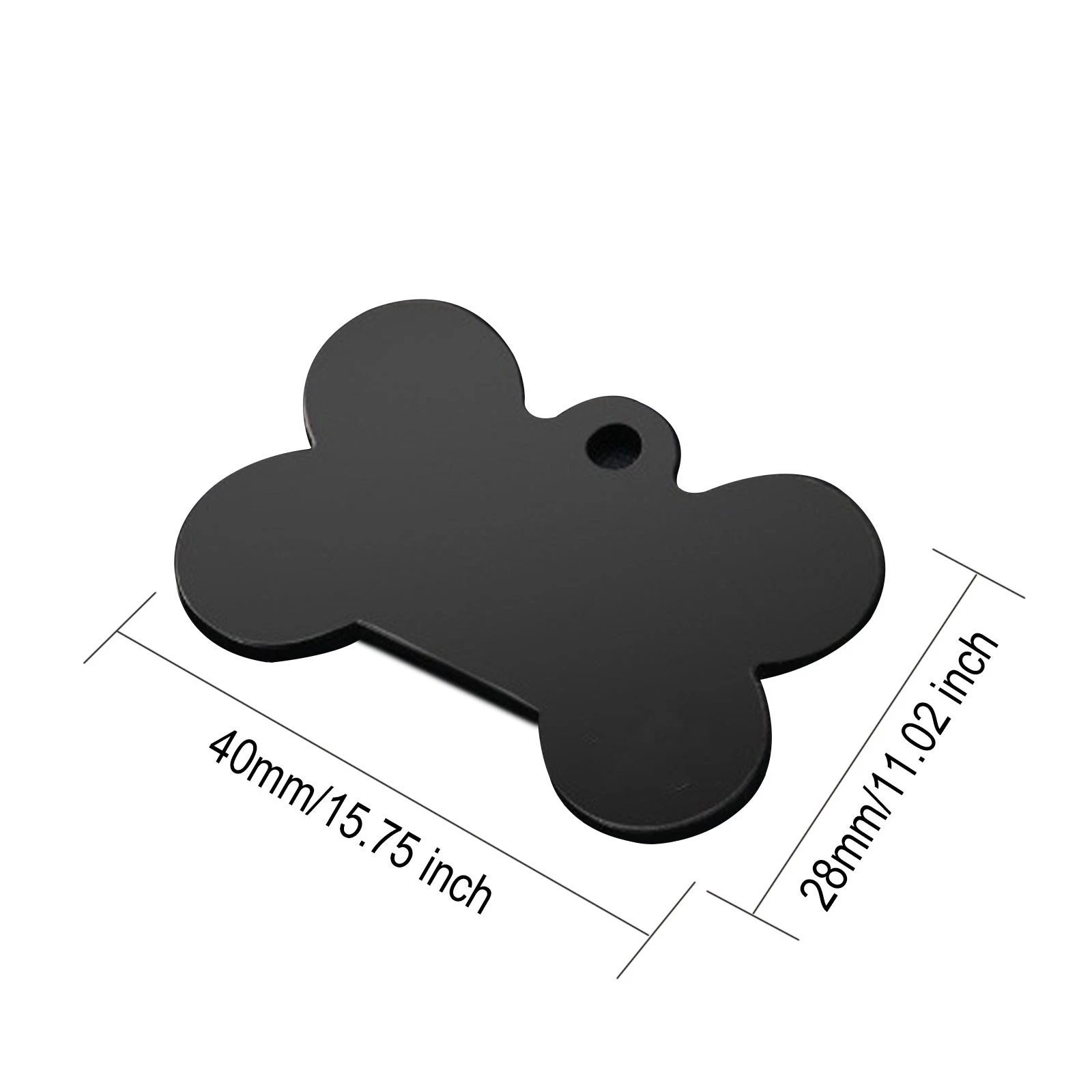 Personalized Pet ID Tag Custom Engraved Name Phone Stainless Steel Bone Tag