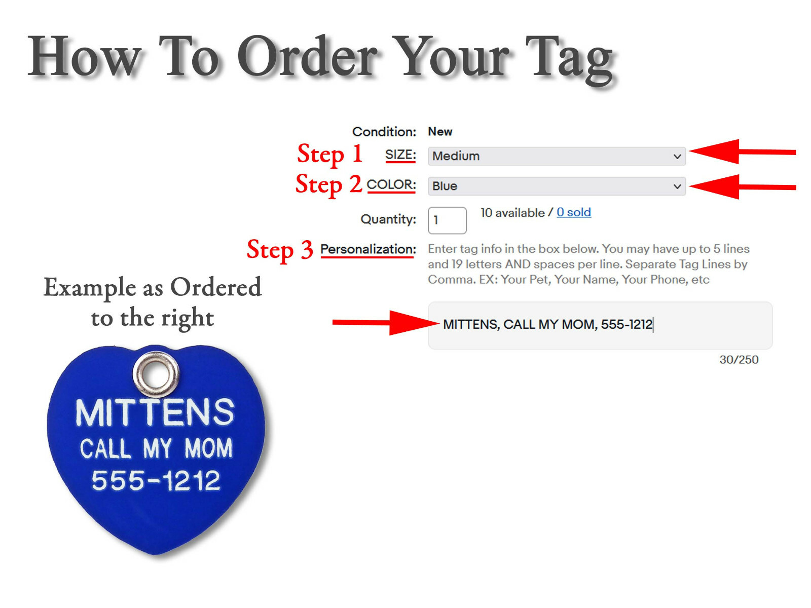 Plastic Heart Shape Pet ID Tags Custom Engraved Durable Dog Name Identification