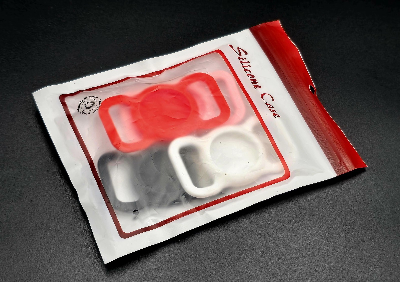 B084 Airtag Holder for Dog Cat Collar Silicone Air Tag Case 4 pcs