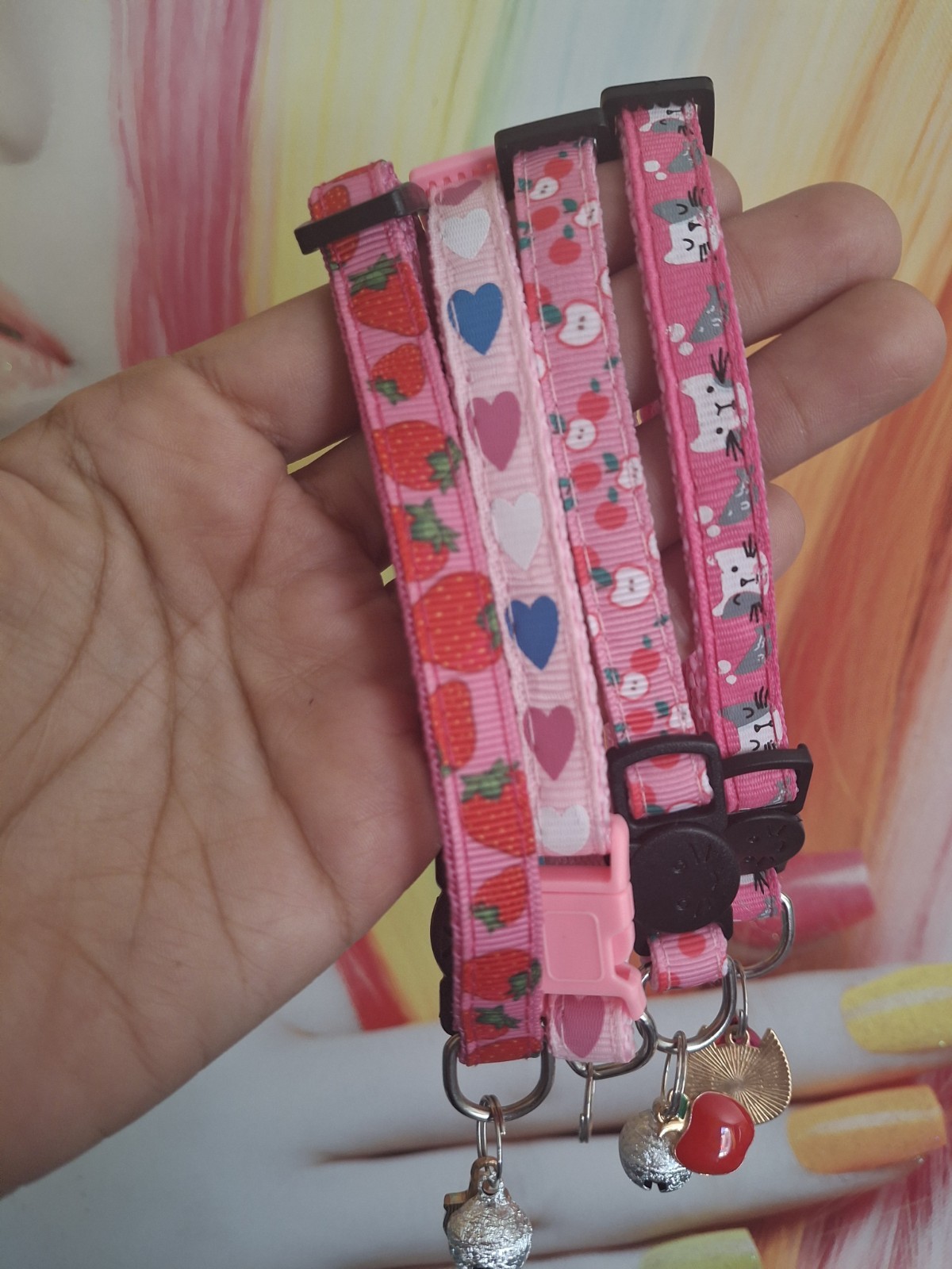 Resin Tag Dog Pink Fucsia