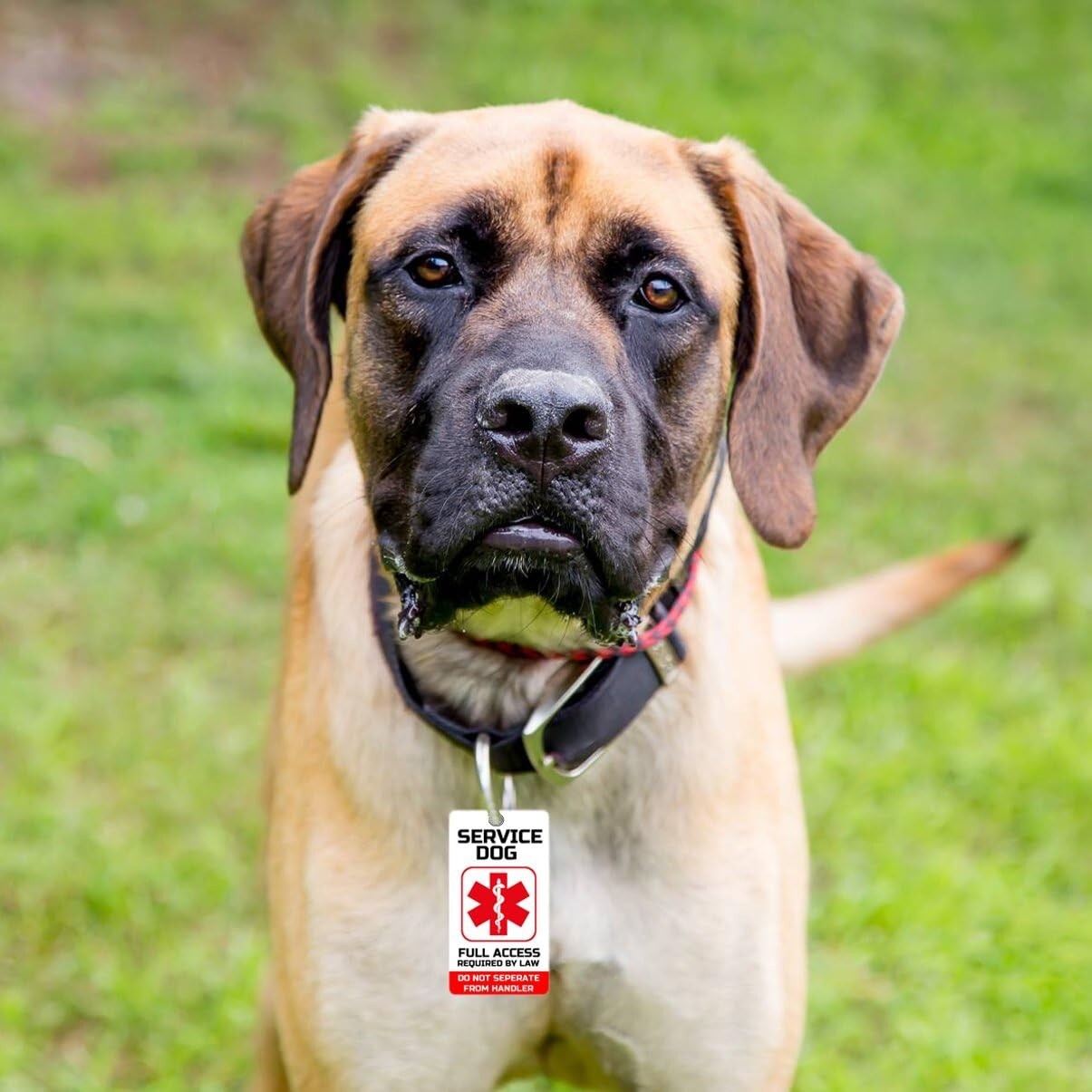 PVC PTSD Service Dogs Key or Collar Tag for ADA PTSD Service Animals PT21