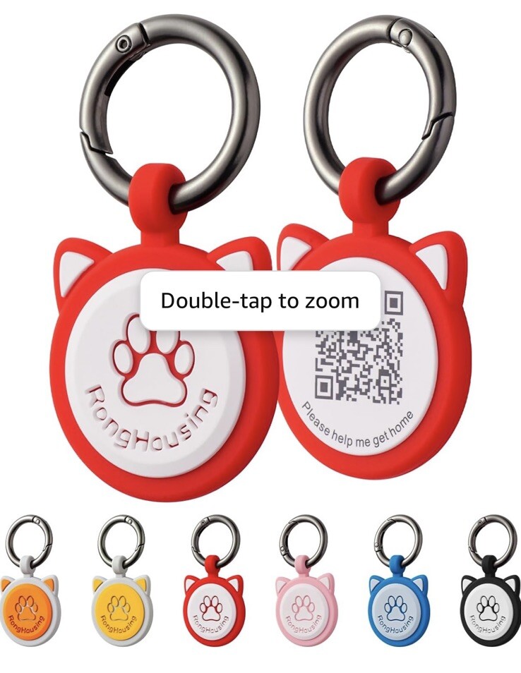 RongHousing QR Code Dog ID Tag, Scannable QR Code Smart Pet Tag For Dogs & Cats