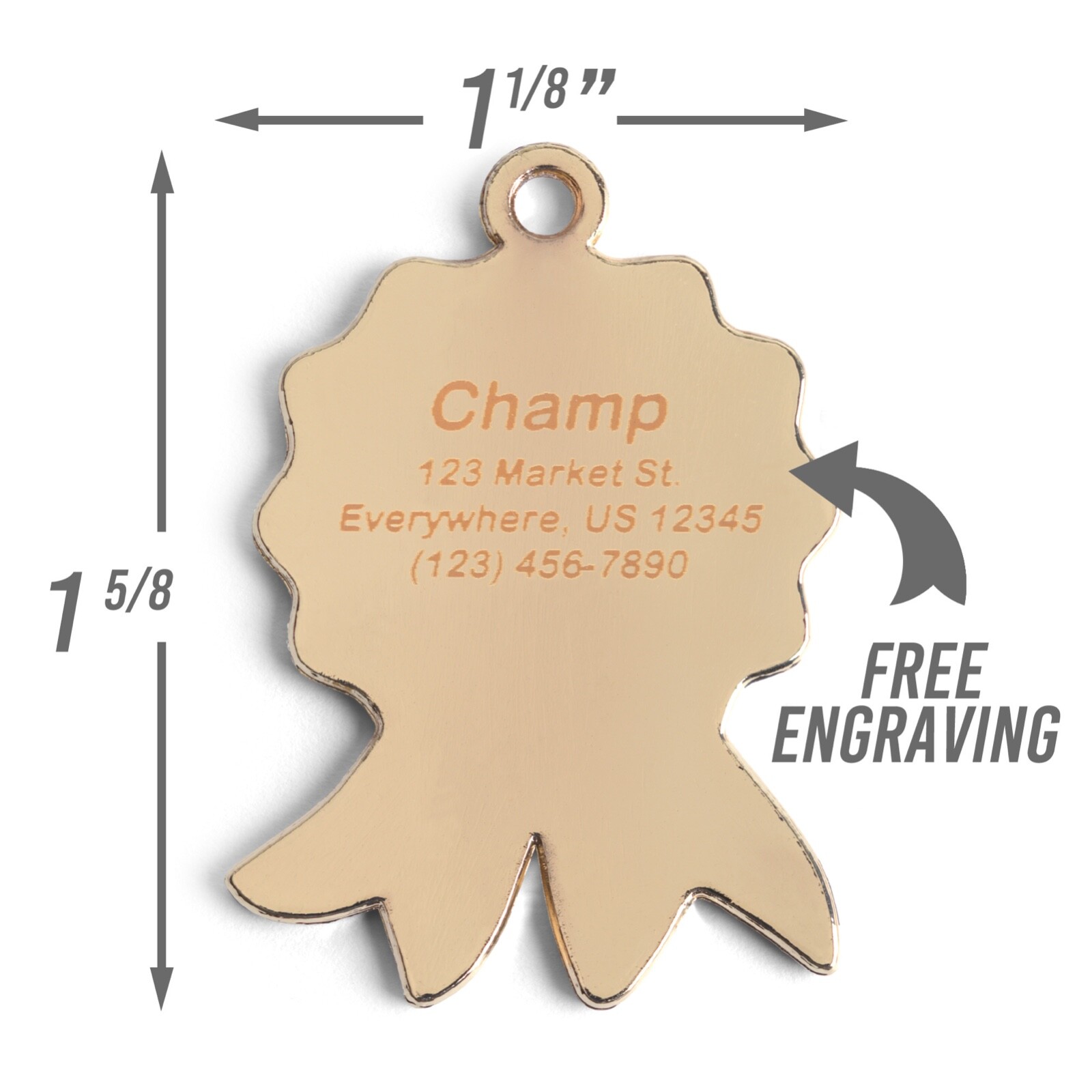 The Goodest Girl Dog Tag, Award Ribbon Pet ID Tag, Dog Tags for Dogs, Dog Gift