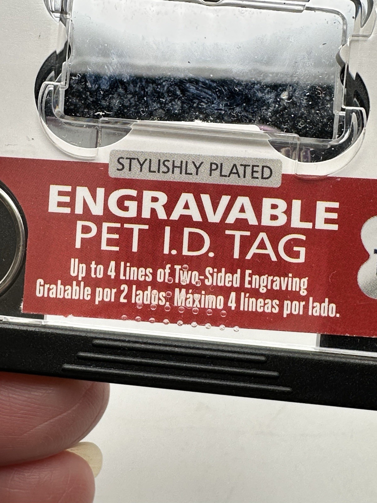 Engravable Pet Identification Tag fido By Hillman 137468 Silver Tone