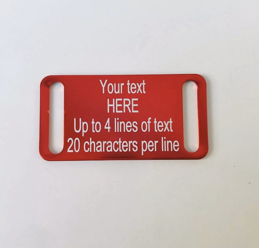 Custom ENGRAVED PET ID No jingle TAG SLIDE ON NOISELESS Dog Cat Puppy Kitty Tags