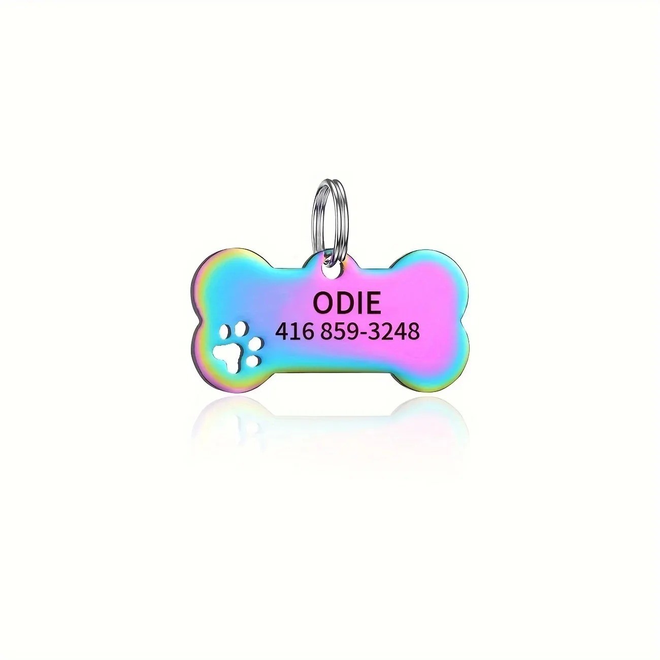 Personalized Engraved High Quality Dog Cat Tags with Name and Phone Number Bone