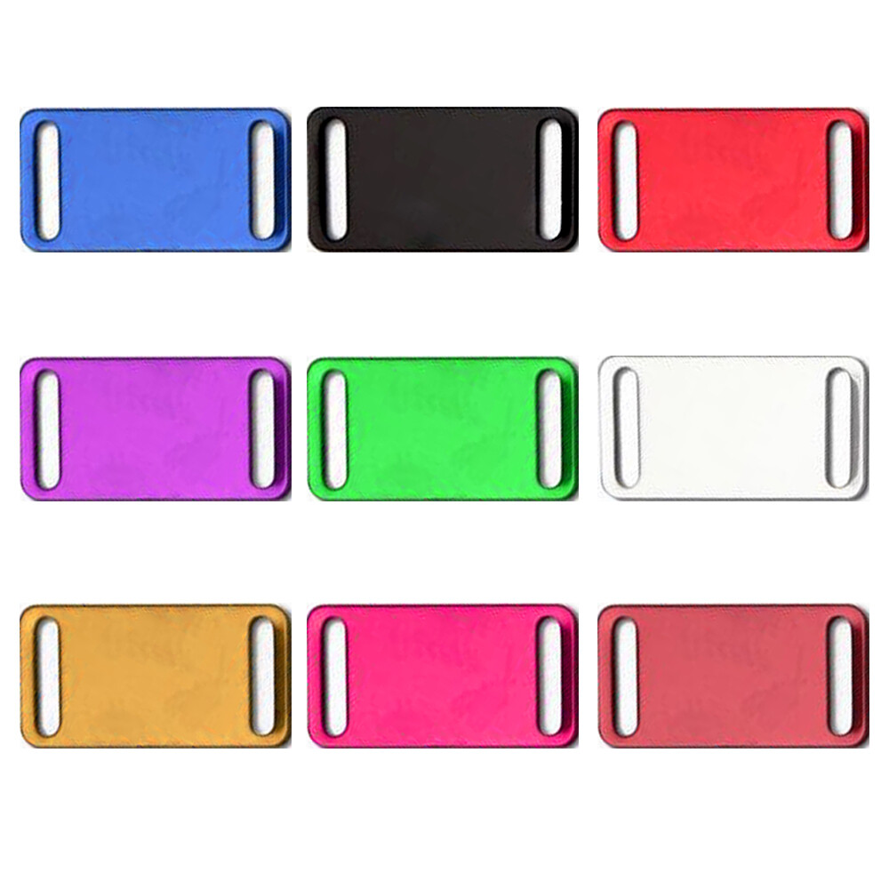 20pcs/lot Aluminum Dog ID Tags Round/Paw/Bone/Heart Shape Custom Blank Pet Tags