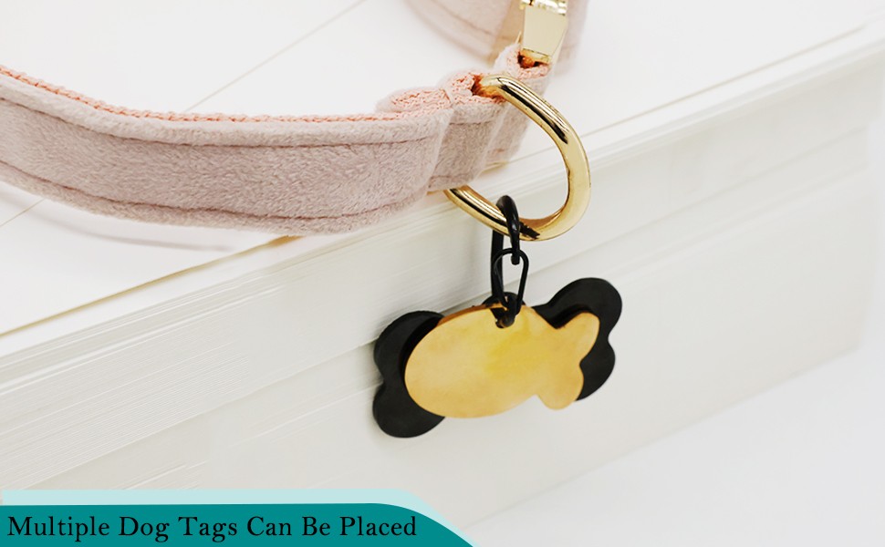 4 Pack Pet Tag Clips, Dog Rings for Pet Collar, ID Tag Quick Clips for Dogs and