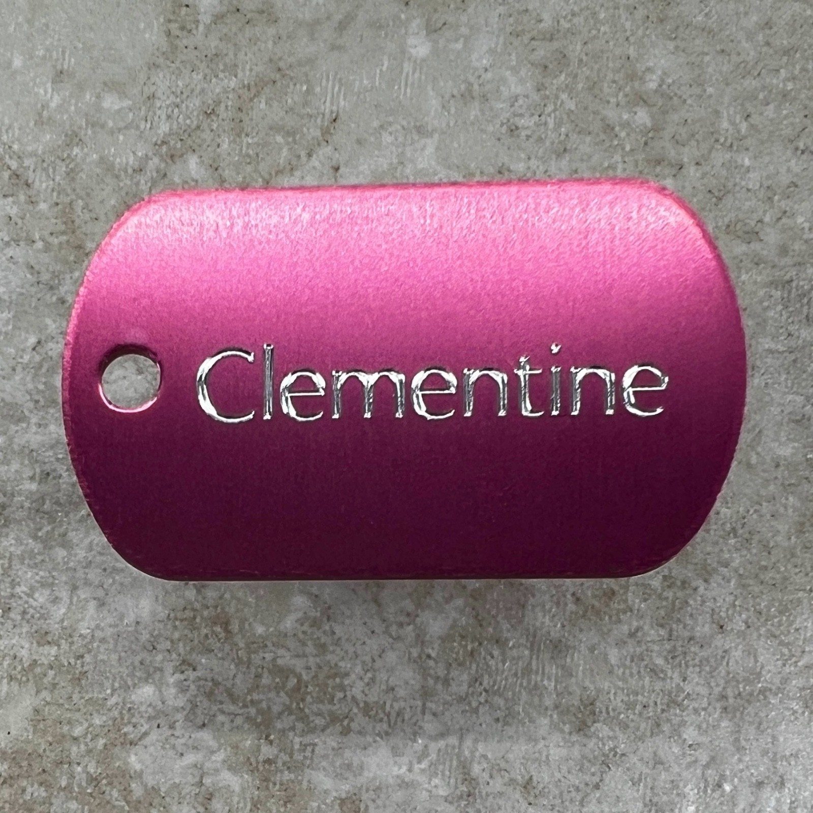 Custom Engraved Tags Personalized Luggage Tag MINI MILITARY Dog Tag MINI PINK