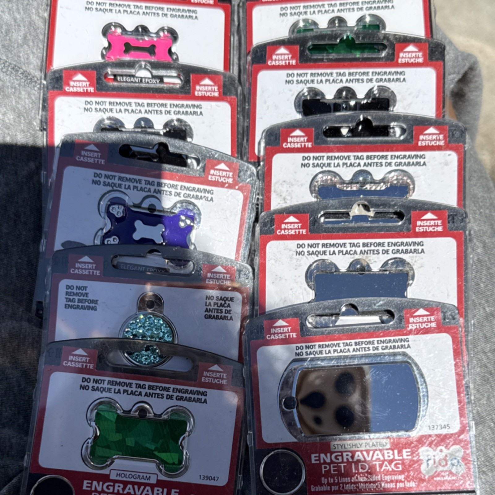 Fido by Hillman Engravable Personalized Pet ID Bundle 10ct